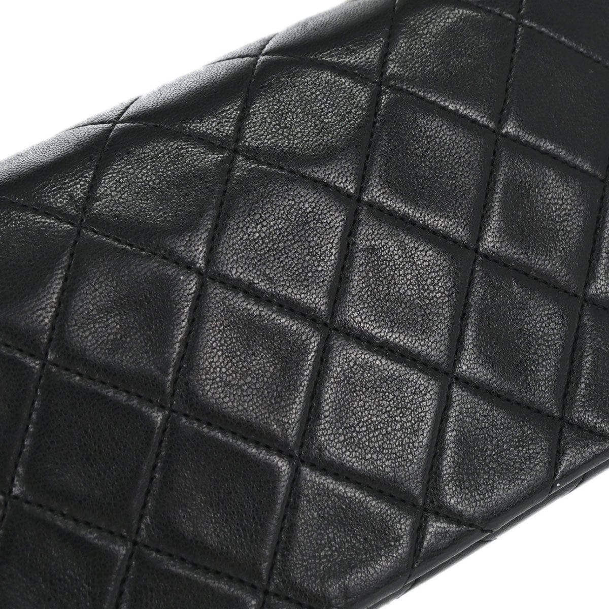 Chanel 1989 - 1991 Black Lambskin Turnlock Mini Full Flap Shoulder Bag