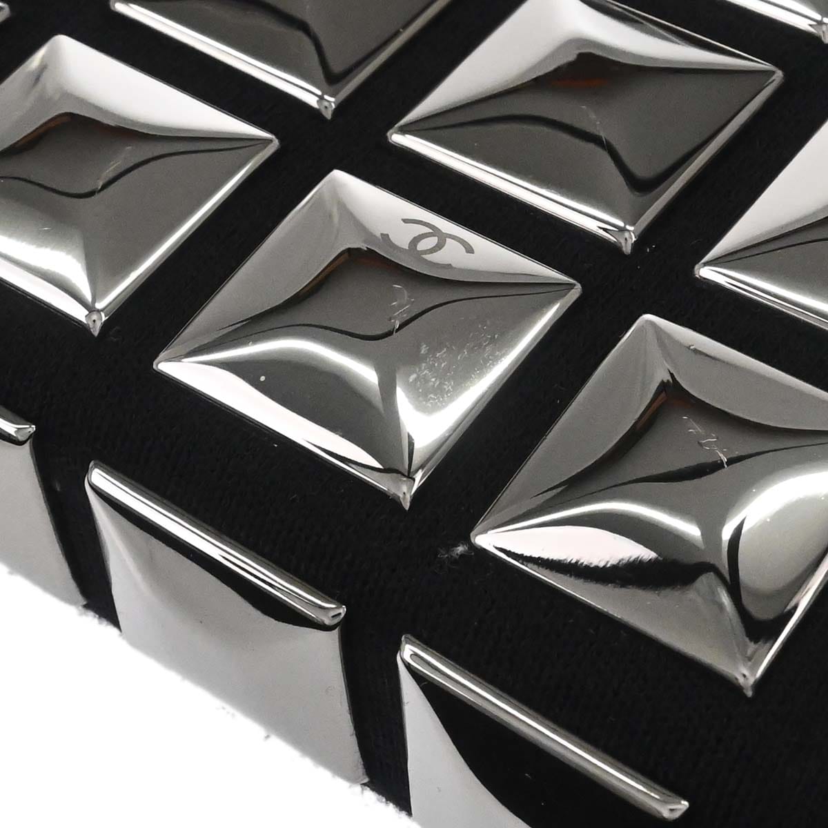 Chanel 2003 - 2004 Black Cotton Ice Cube Shoulder Bag