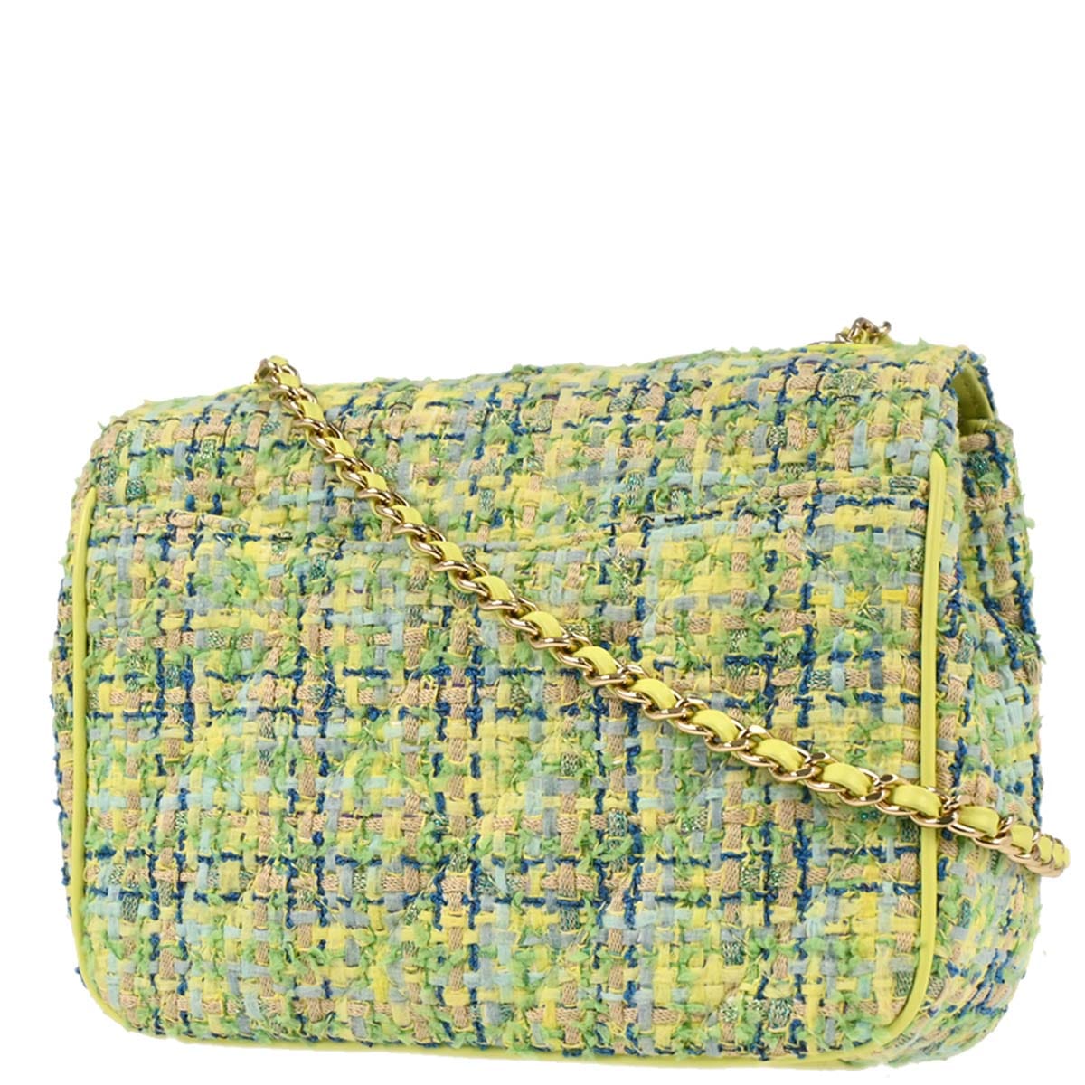 Chanel 2019 Green Tweed CC Mania Camera Bag Shoulder Bag