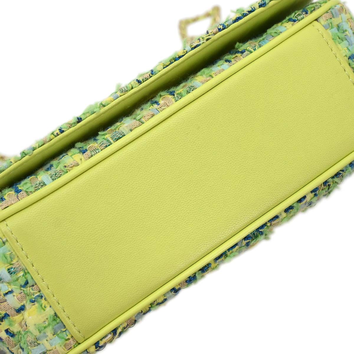 Chanel 2019 Green Tweed CC Mania Camera Bag Shoulder Bag