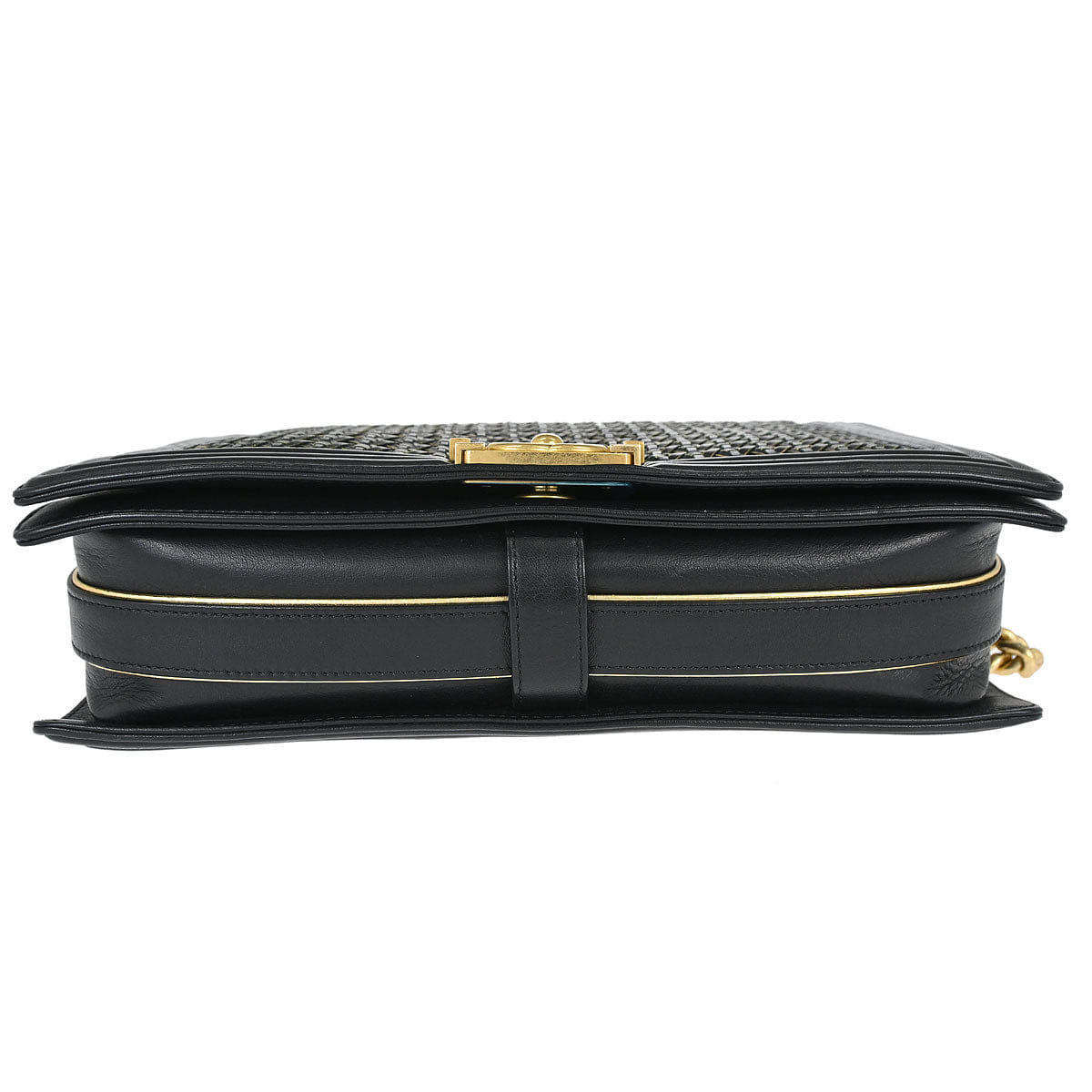 Chanel Boy Chanel 2014 Black Lambskin Large Shoulder Bag