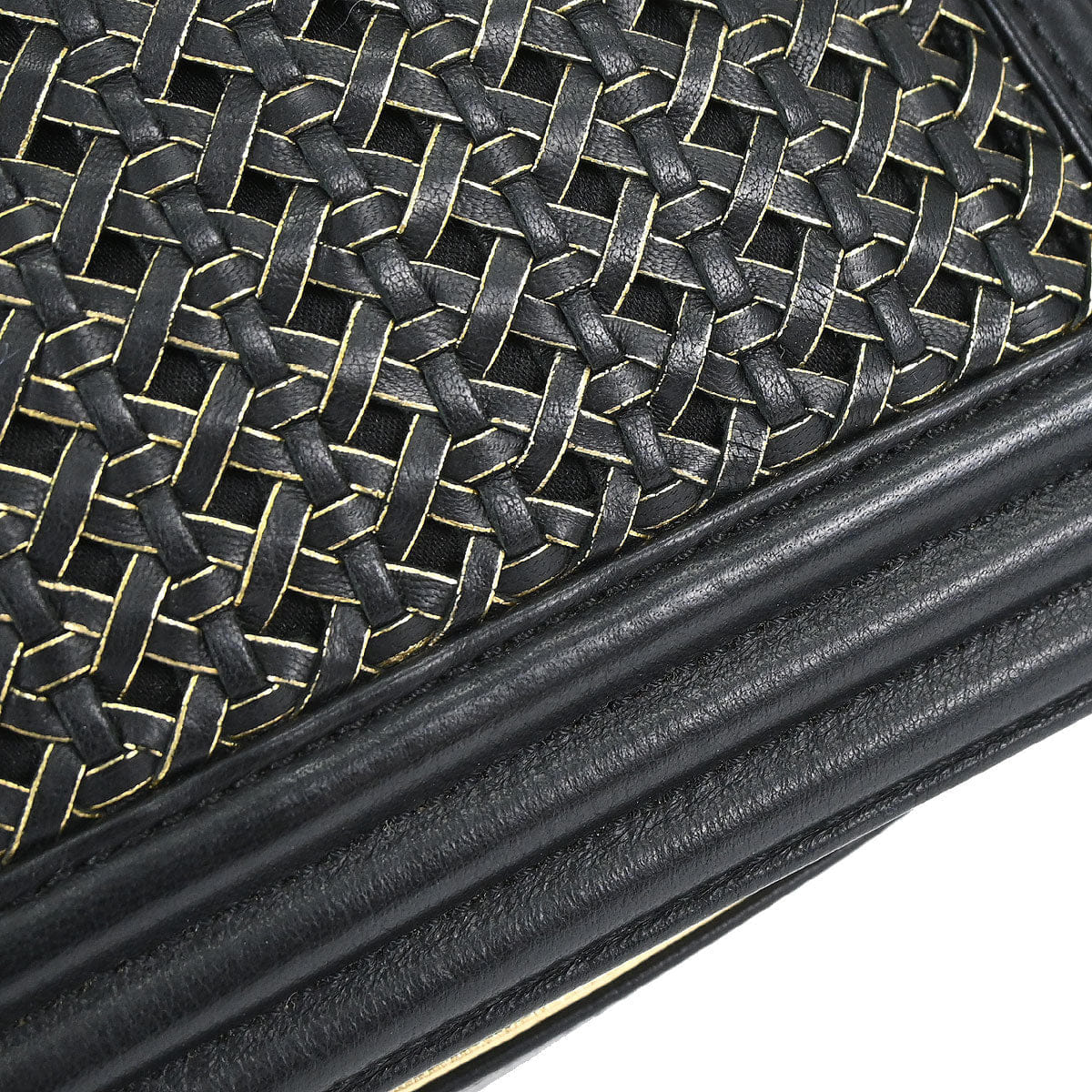 Chanel Boy Chanel 2014 Black Lambskin Large Shoulder Bag