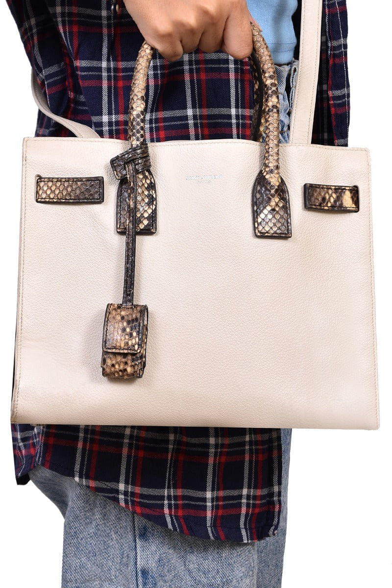 Saint Laurent Python Trim Sac De Jour