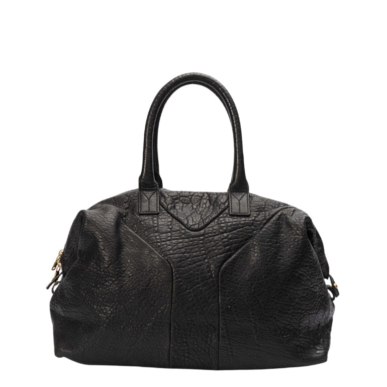 Saint Laurent Yves Saint Laurent Black Leather Easy Y Boston Bag