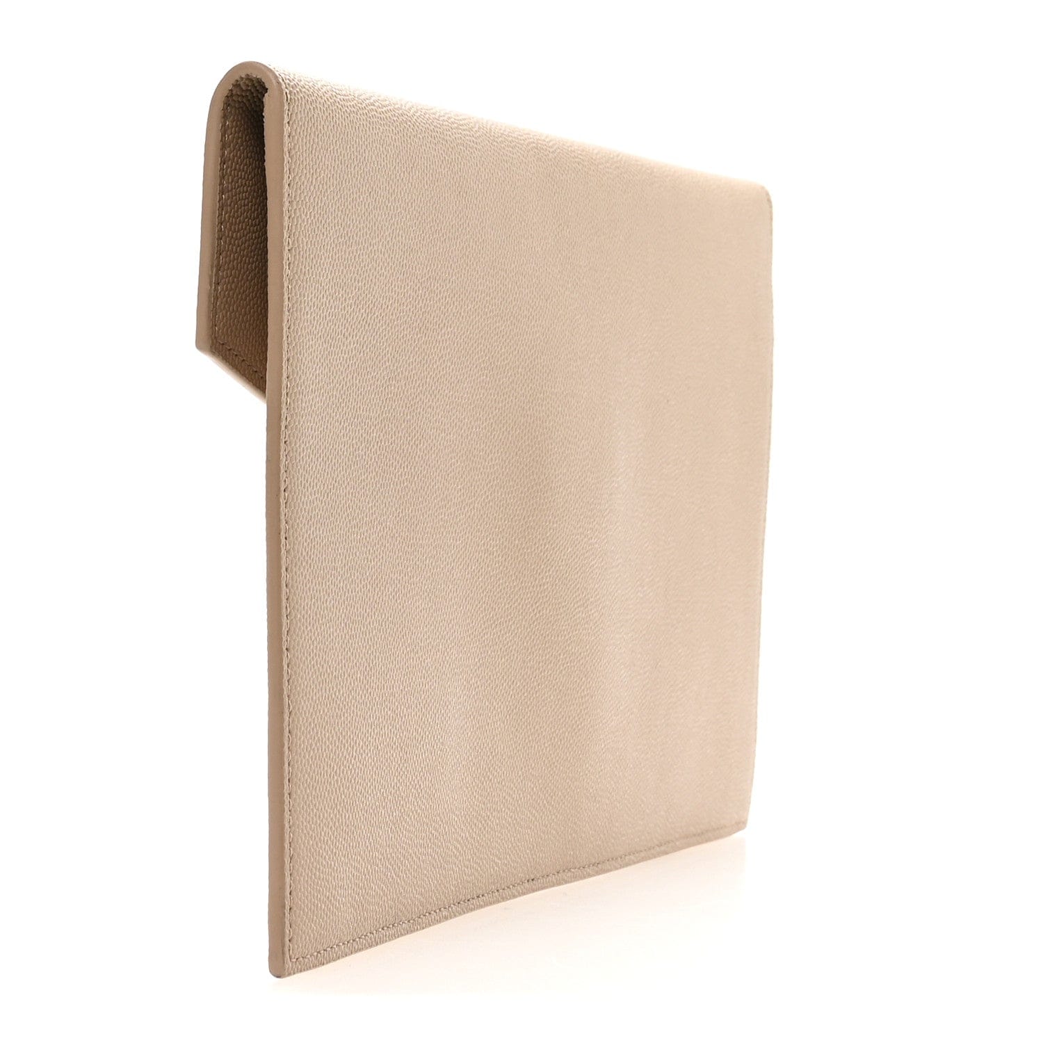 Saint Laurent Grain De Poudre Uptown Pouch Dark Beige