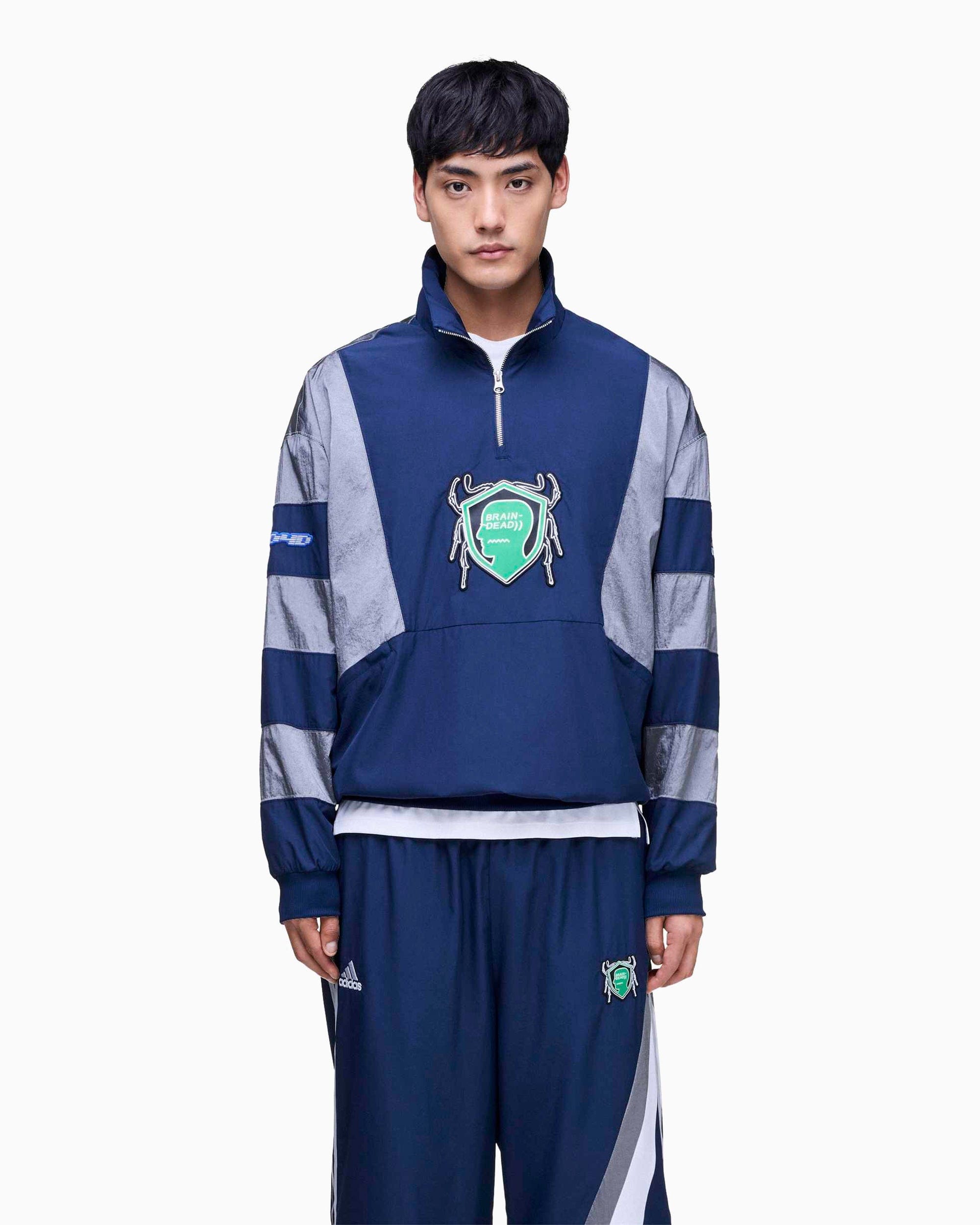 adidas Sudadera Half Zip adidas Originals x Brain Dead para hombre