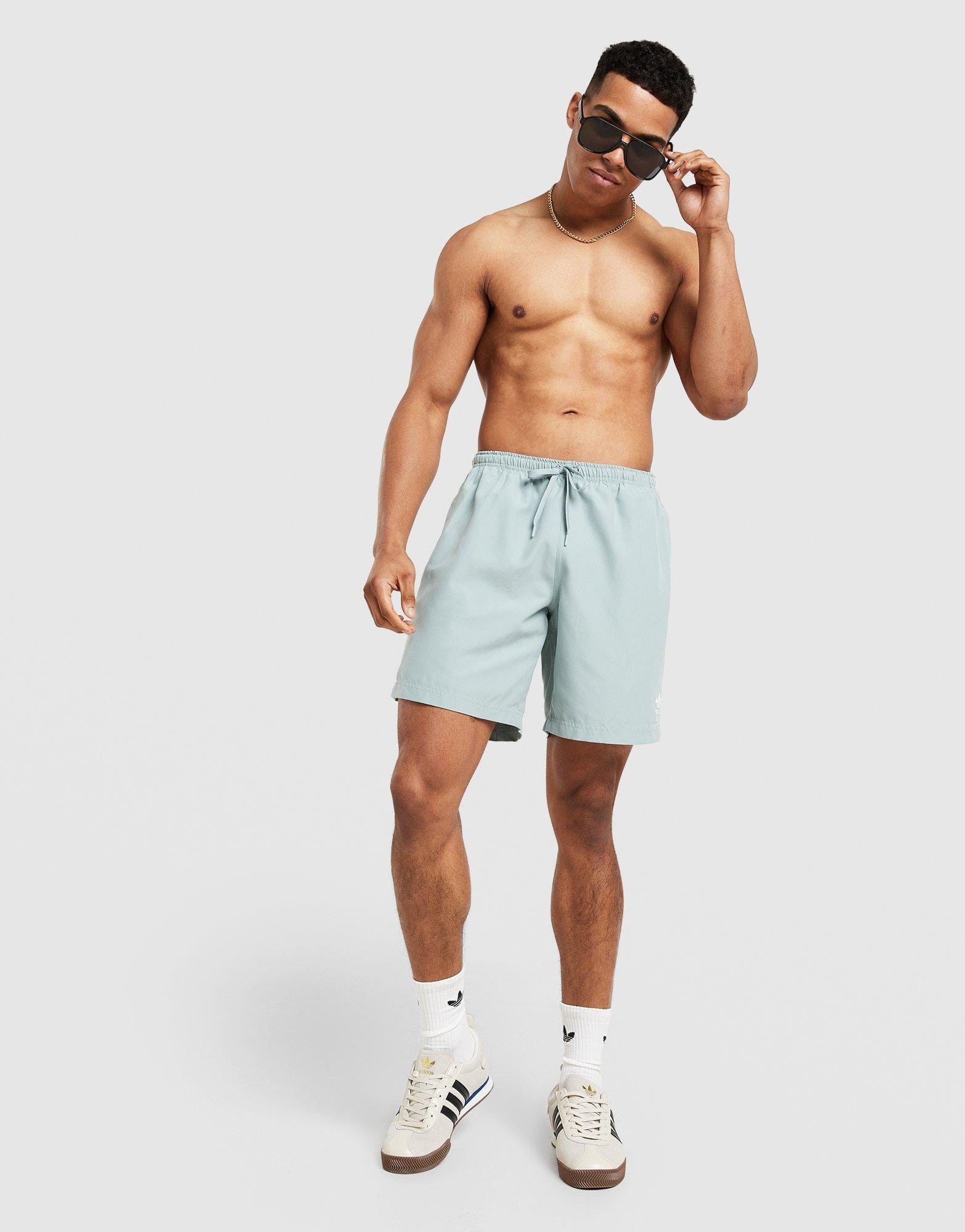 adidas Adicolor 3 - Stripes 8 - Inch Swim Shorts
