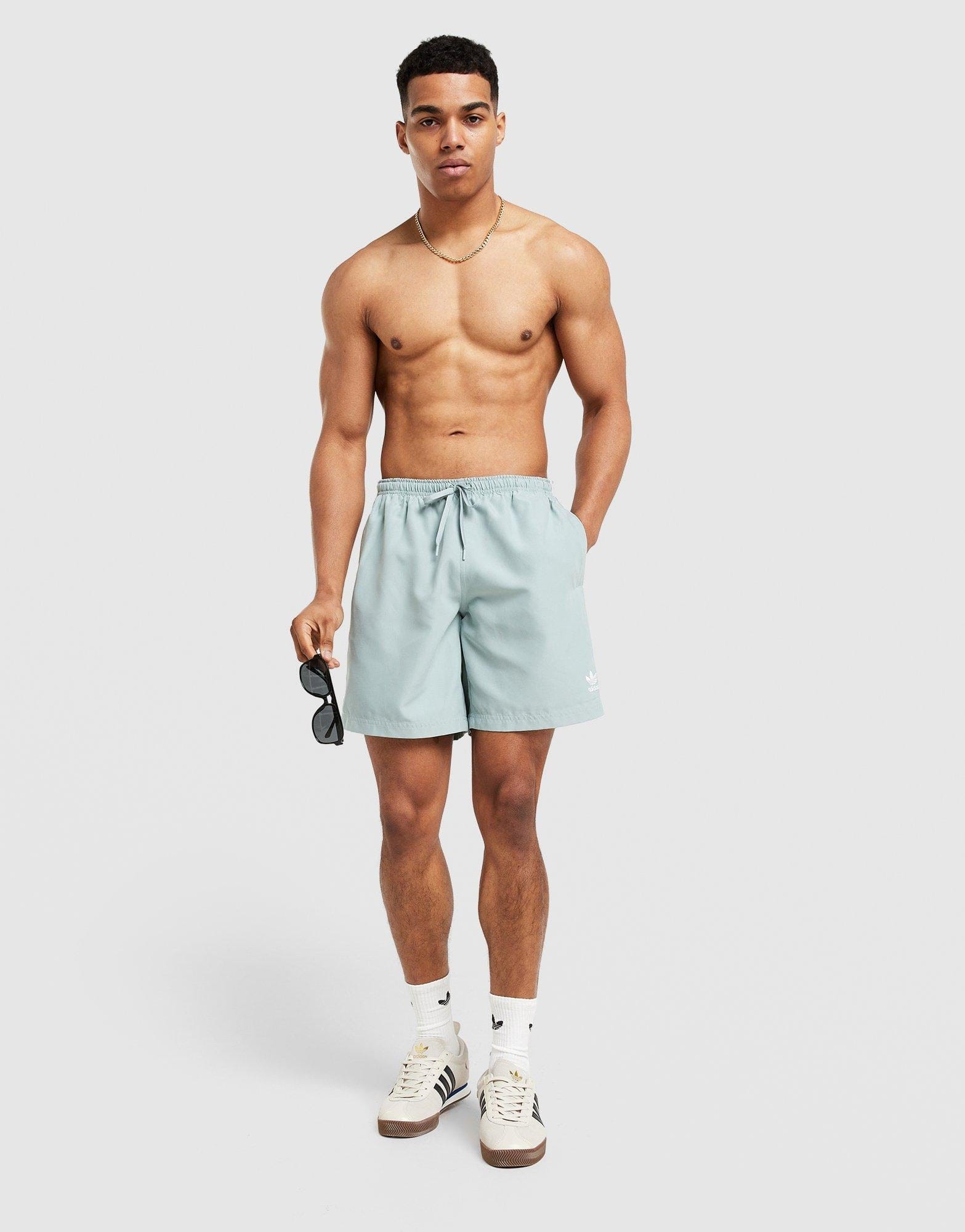adidas Adicolor 3 - Stripes 8 - Inch Swim Shorts