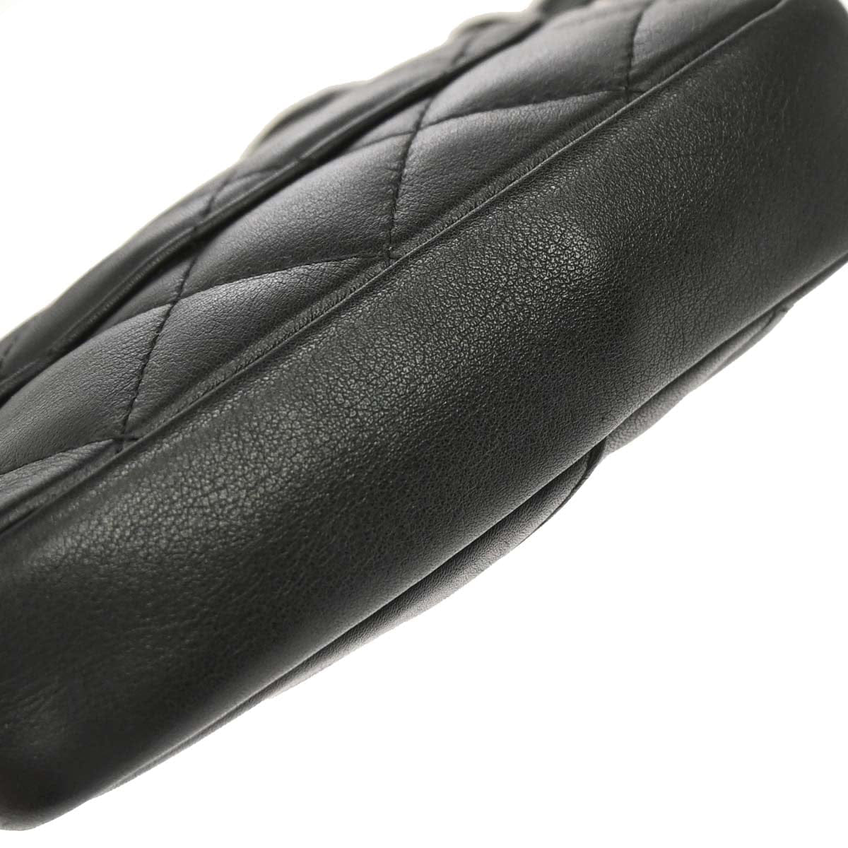 Chanel 2003 - 2004 Black Calfskin Cambon Ligne Shoulder Bag