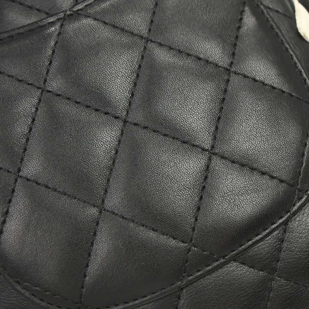 Chanel 2003 - 2004 Black Calfskin Cambon Ligne Shoulder Bag