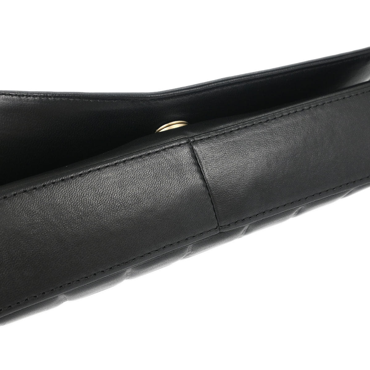 Chanel 2003 - 2004 Black Lambskin Choco Bar Shoulder Bag