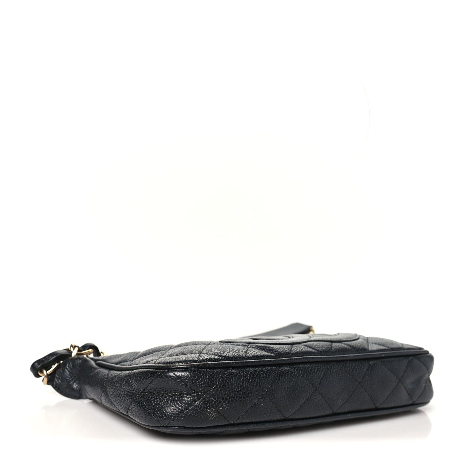Chanel Caviar Quilted CC Shoulder Bag Black