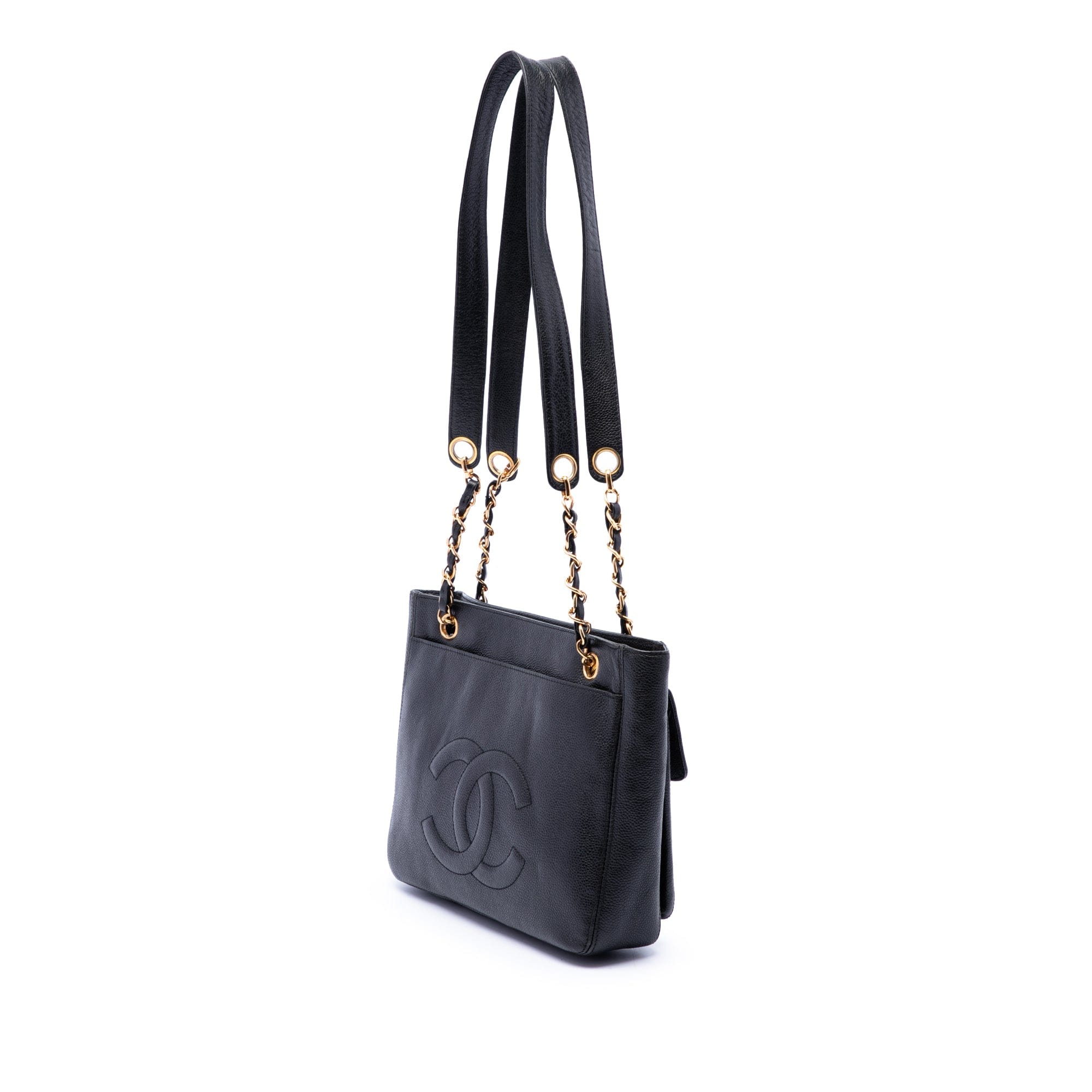 Chanel CC Caviar Front Pocket Shoulder Bag