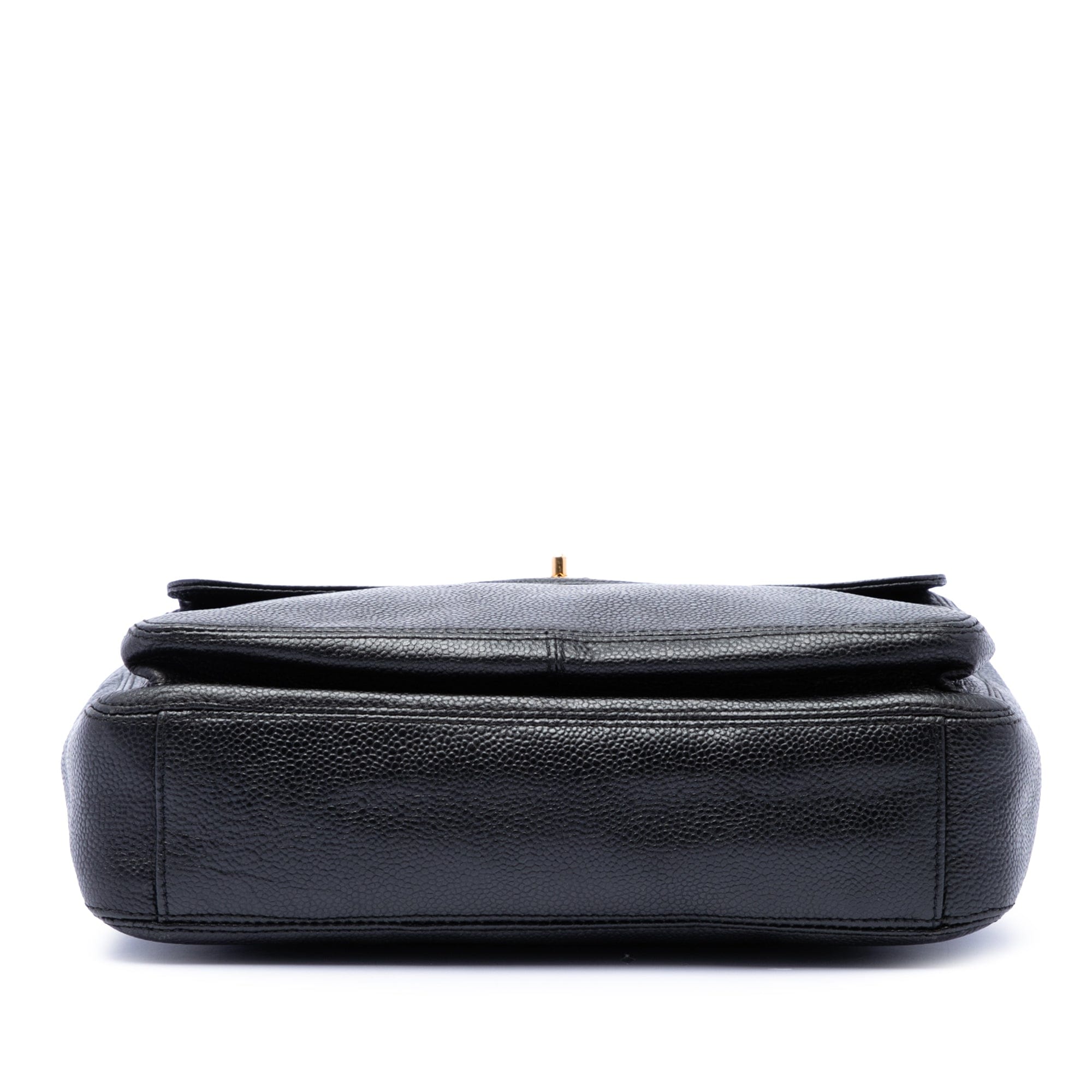 Chanel CC Caviar Front Pocket Shoulder Bag
