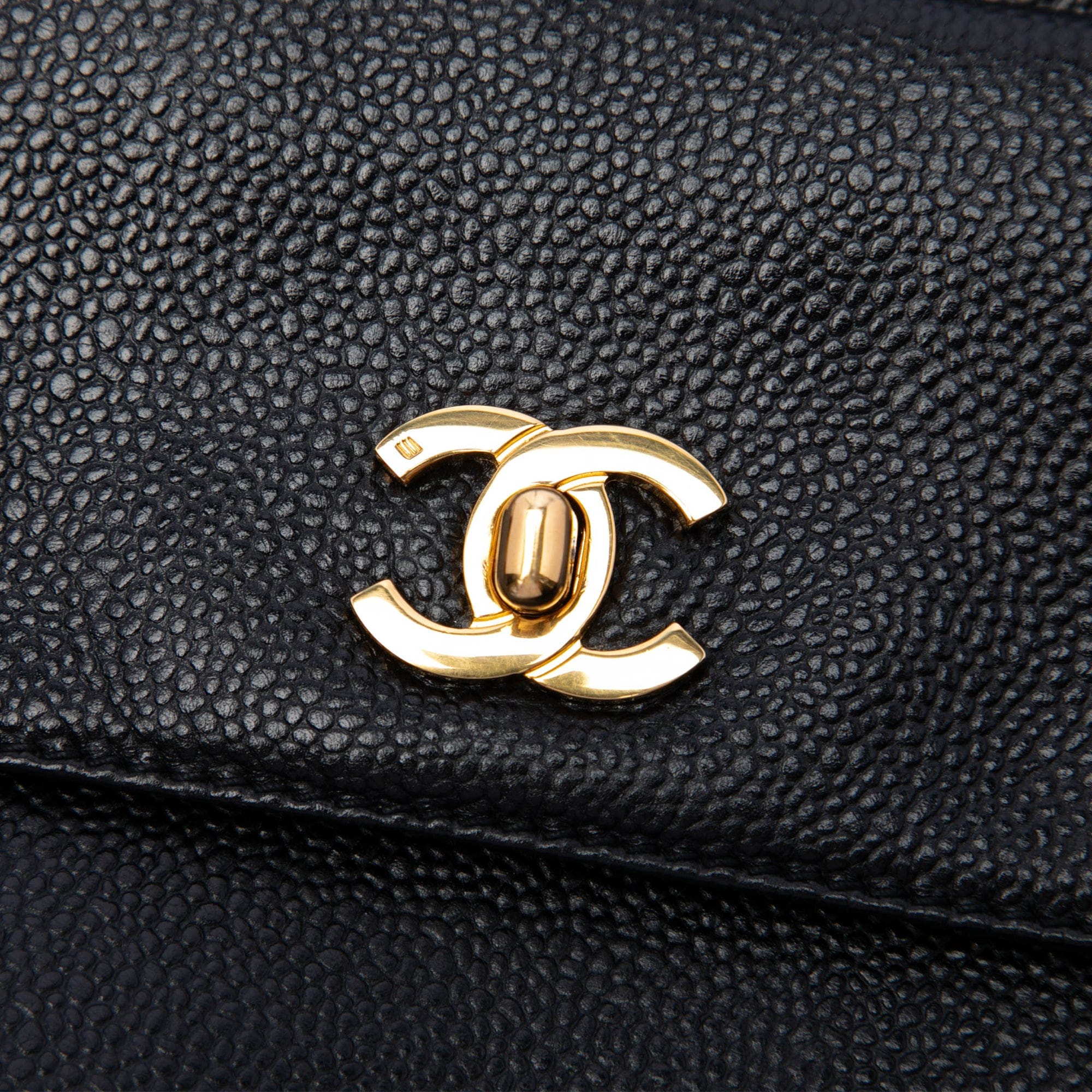 Chanel CC Caviar Front Pocket Shoulder Bag