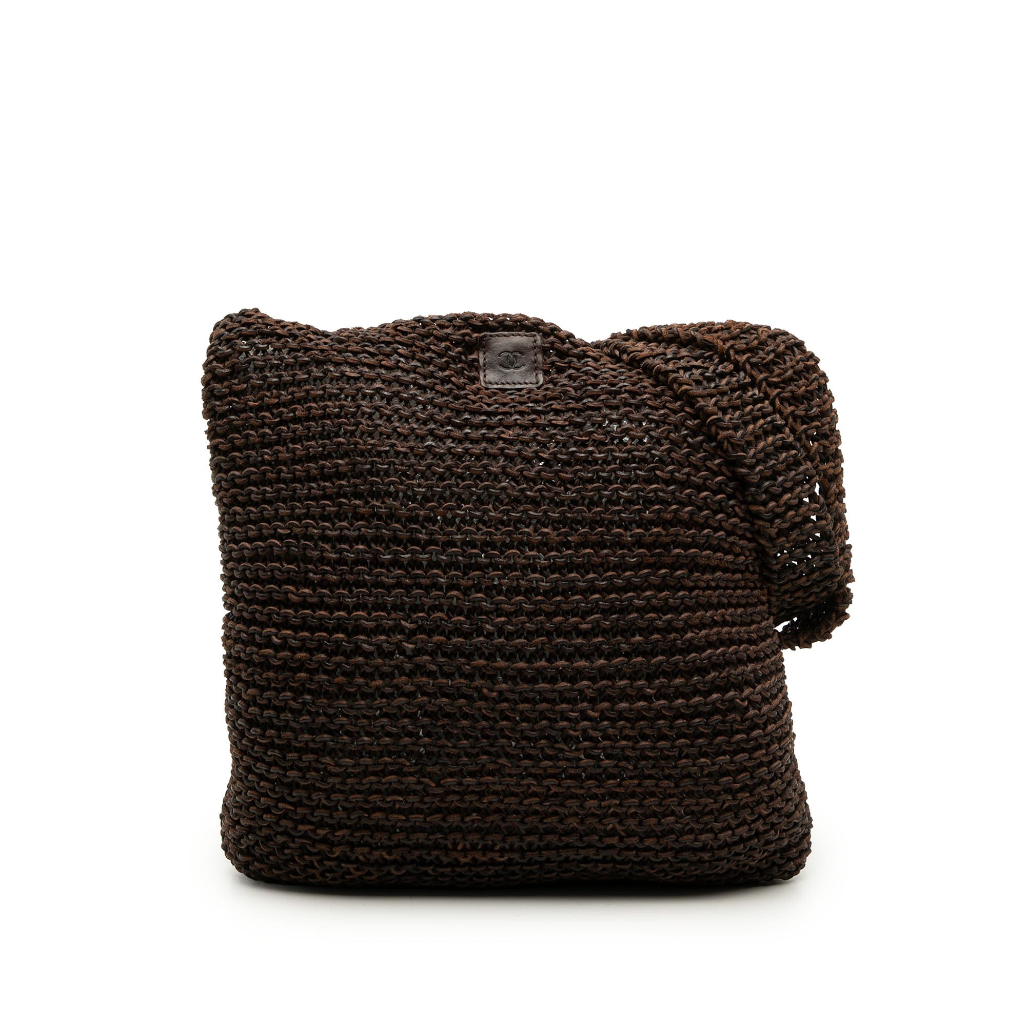 Chanel CC Knitted Calfskin Shoulder Bag