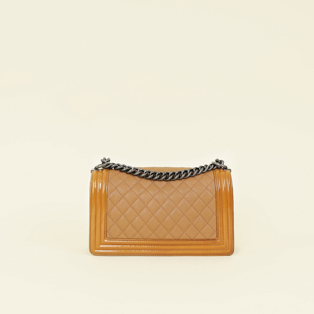 Chanel Caramel Duo Boy Flap Medium Shoulder Bag