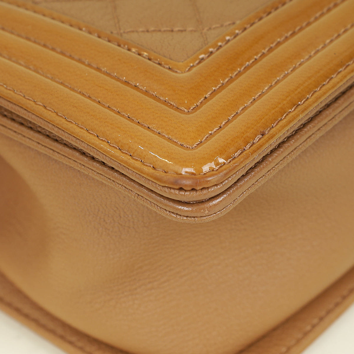 Chanel Caramel Duo Boy Flap Medium Shoulder Bag