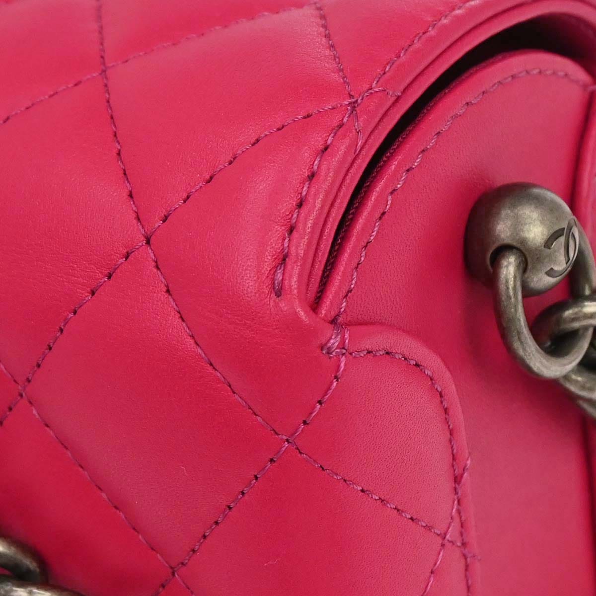 Chanel 2019 Pink Lambskin Vanity Shoulder Bag