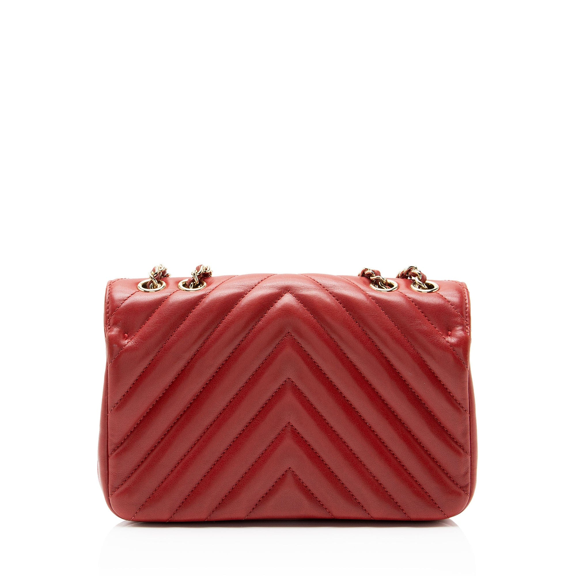 Chanel Chevron Calfskin Statement Mini Flap Bag