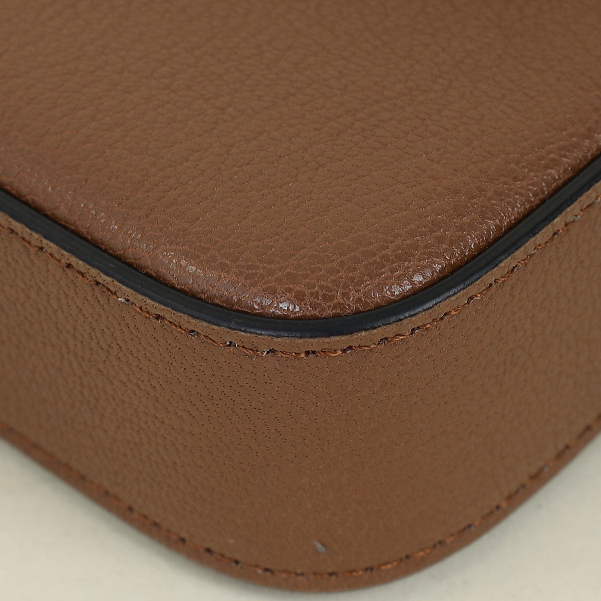 Christian Dior Brown Saddle Medium Pouch with Chain