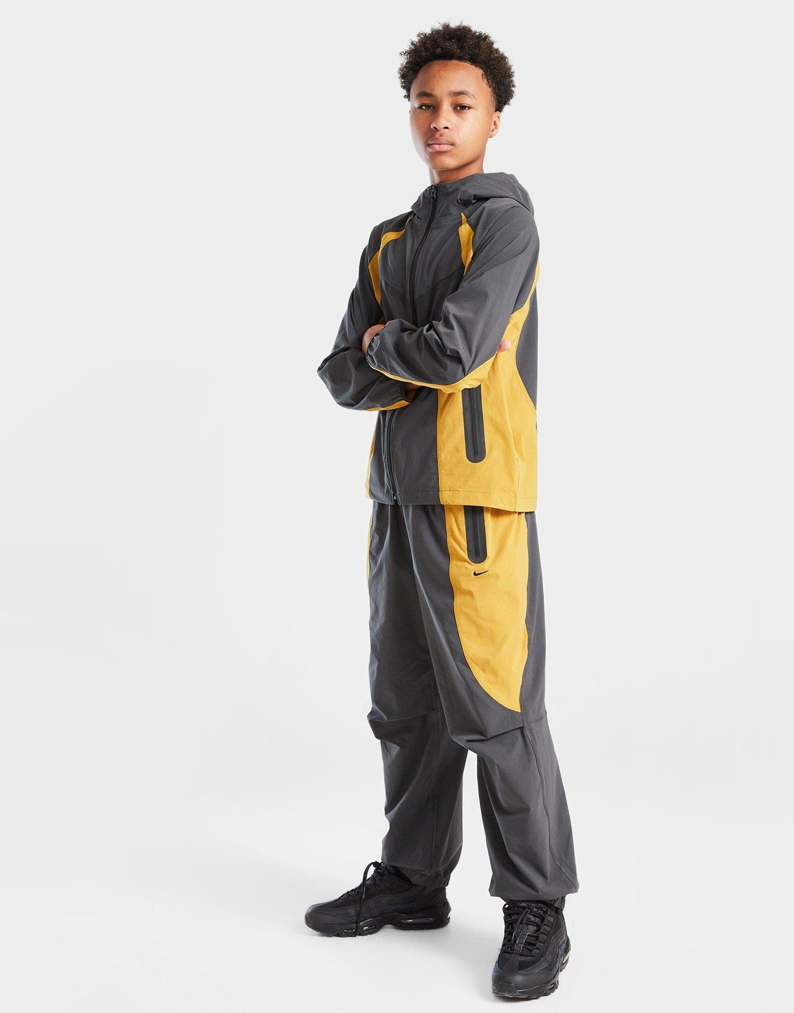 Nike Tech Colour Block Woven Track Pants Junior