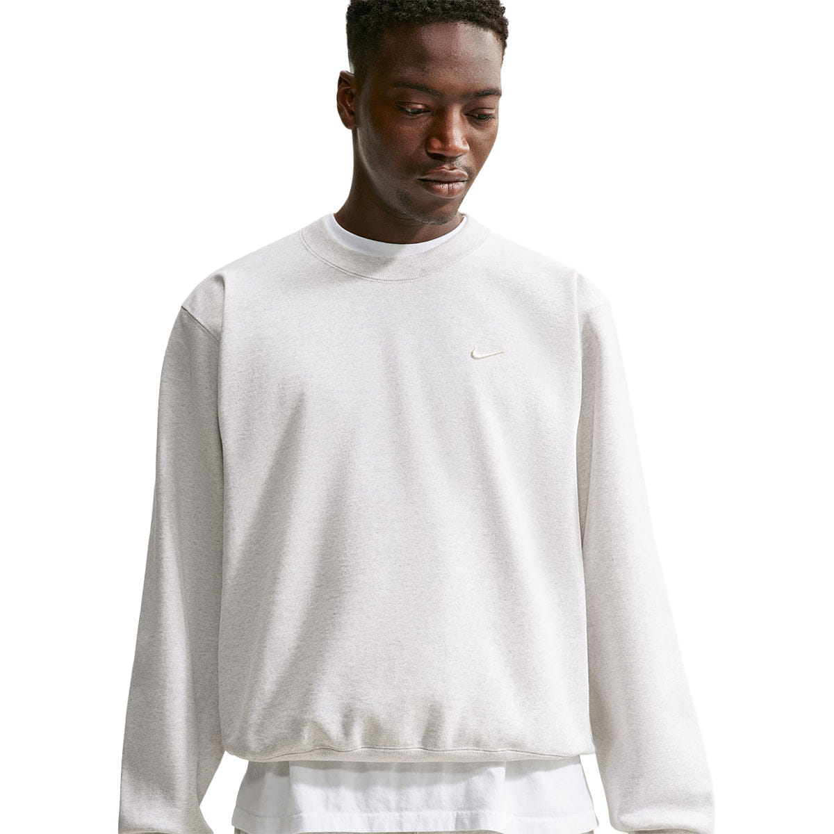 Nike Energy Fleece Crew - Neck Sweatshirt BIRCH HEATHER