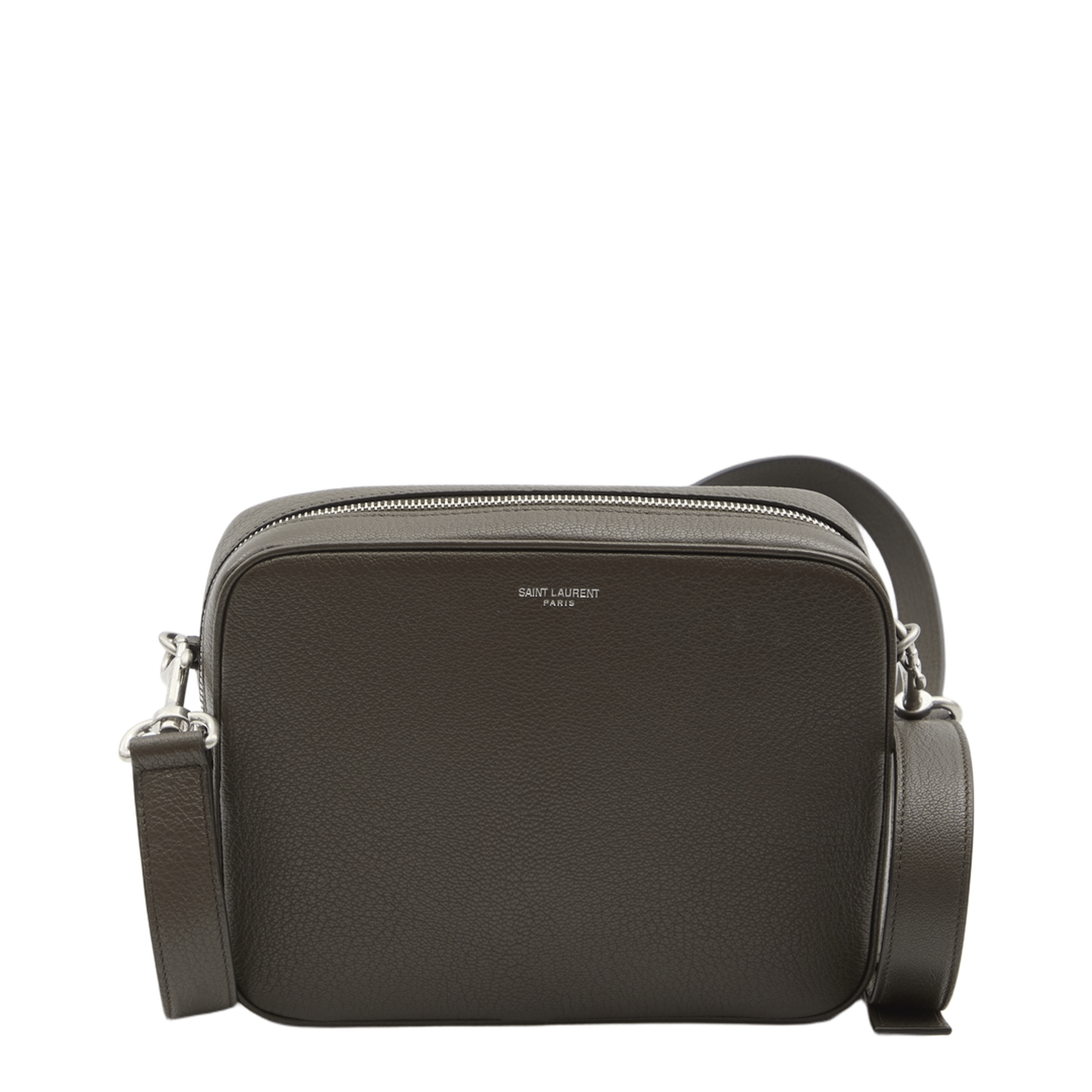Saint Laurent Small Camera Bag Grained Leather Crossbody - Light Musk