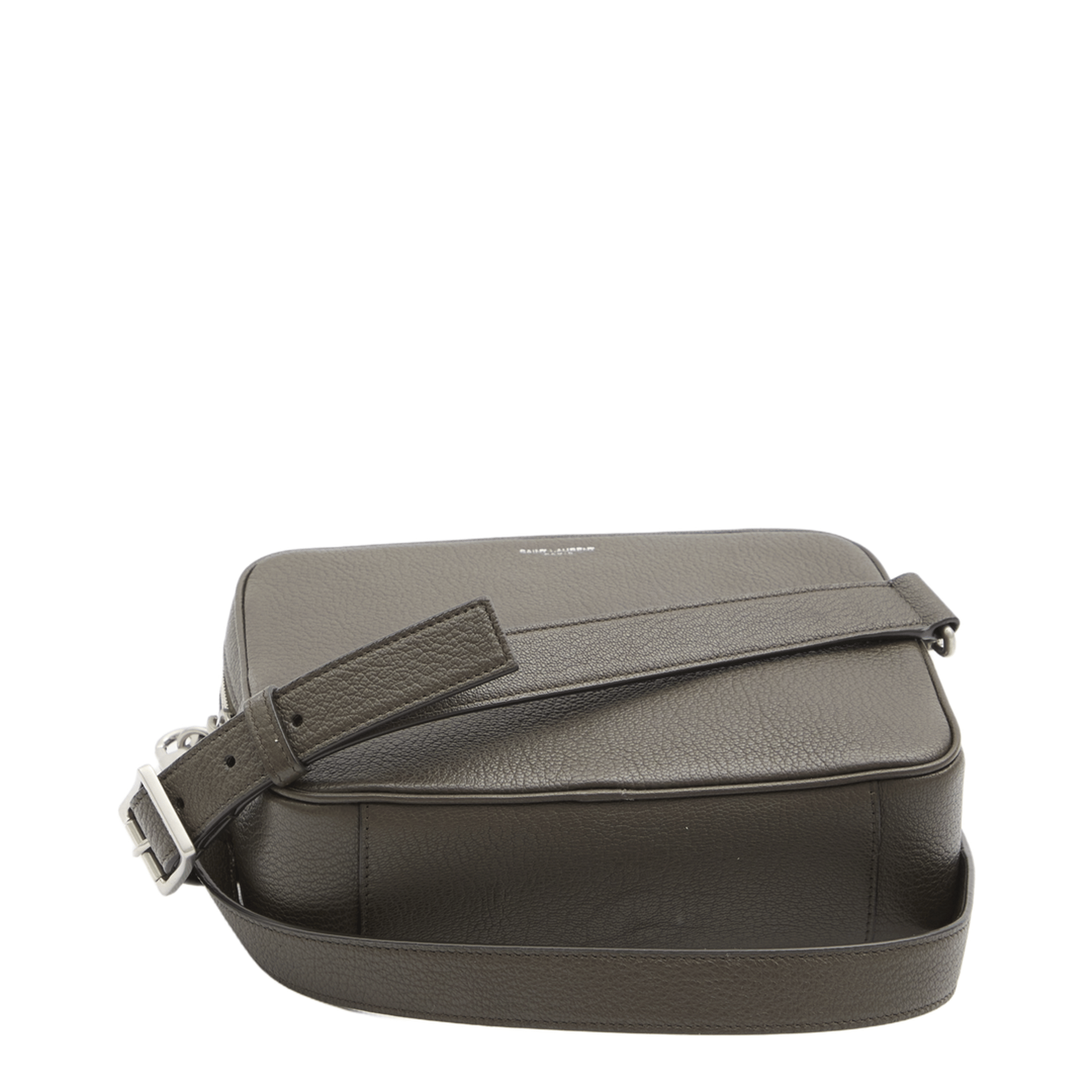 Saint Laurent Small Camera Bag Grained Leather Crossbody - Light Musk