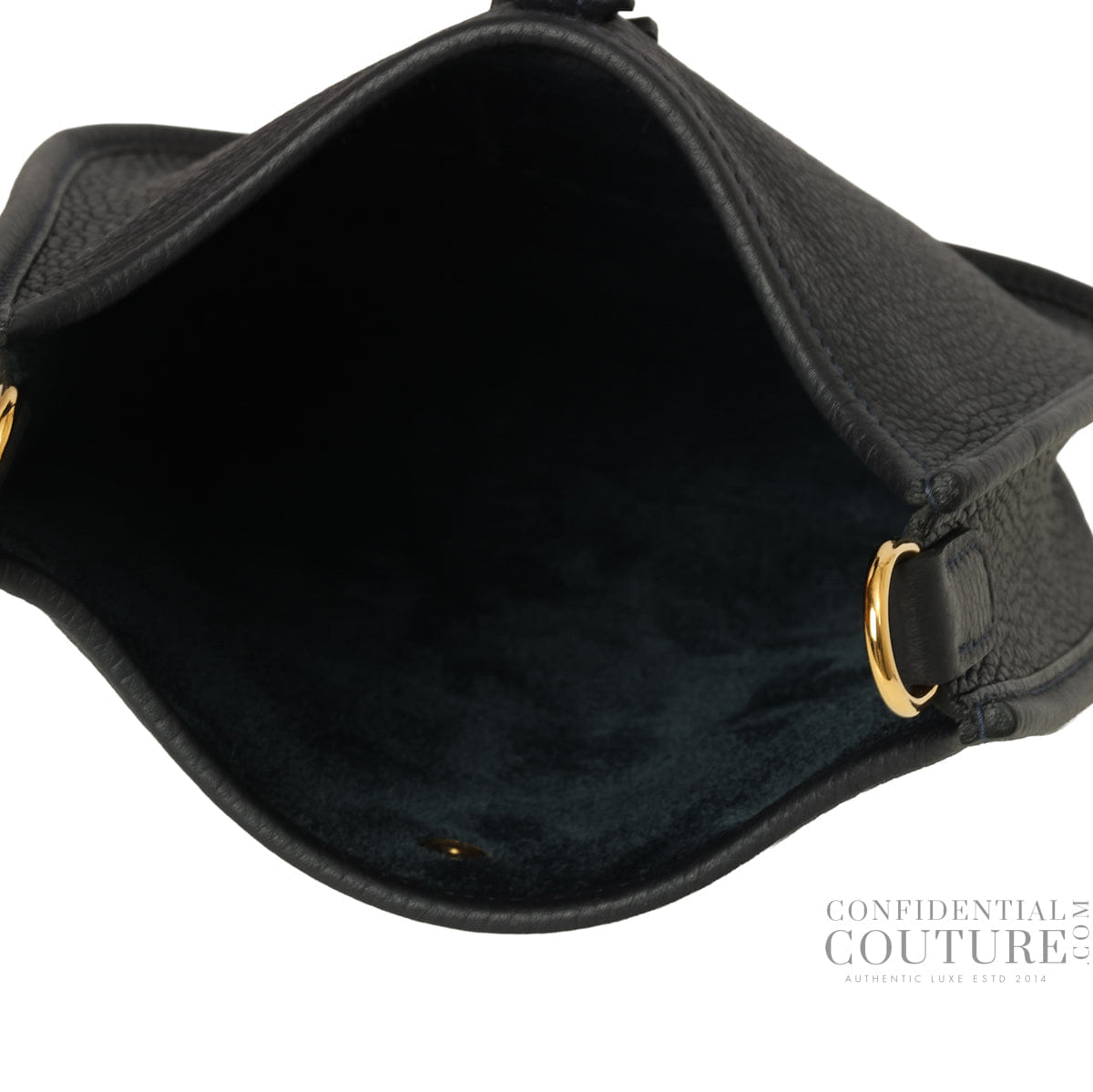 Hermes Noir Evelyne TPM With Gold Hardware