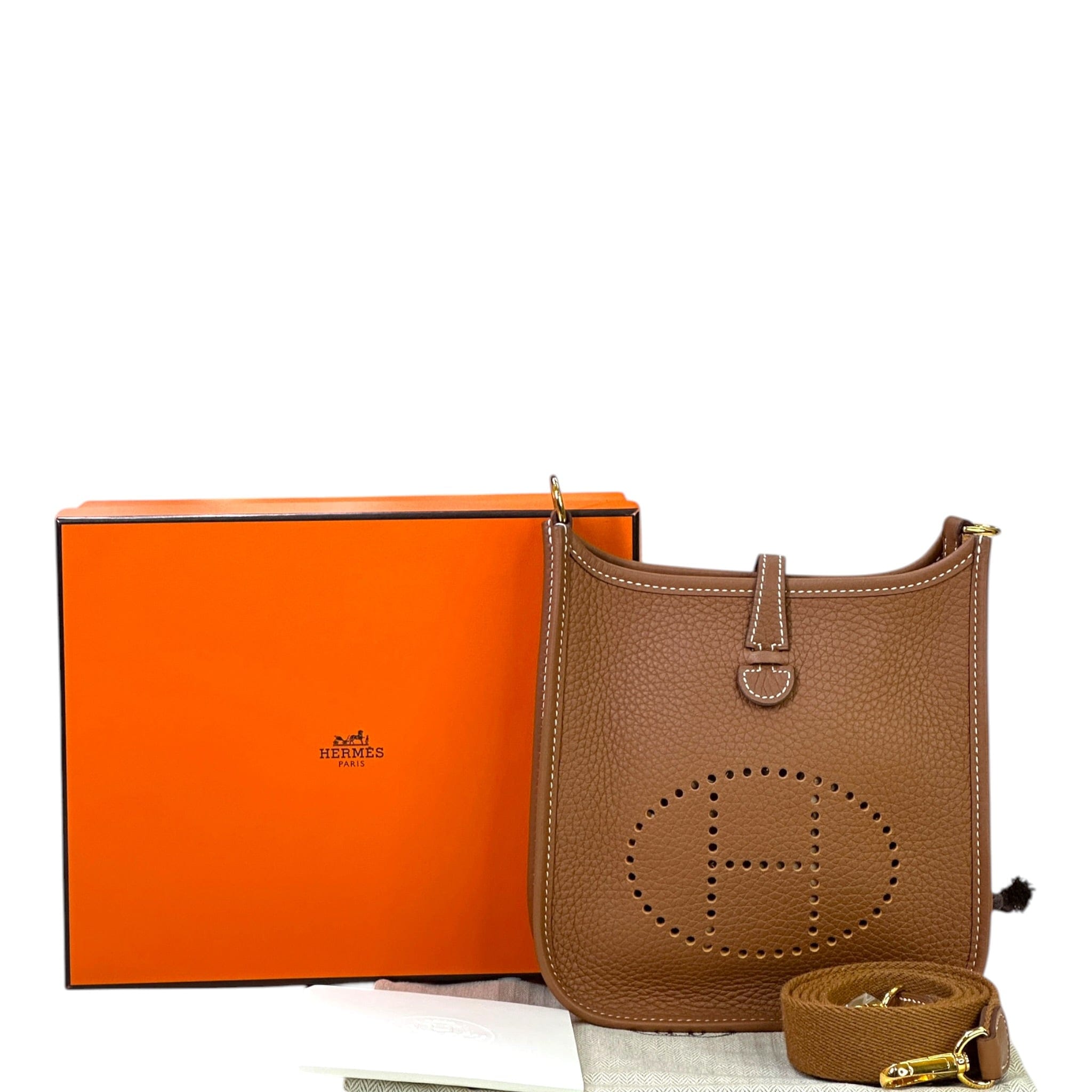 Hermès Evelyne Mini 16 Gold GHW