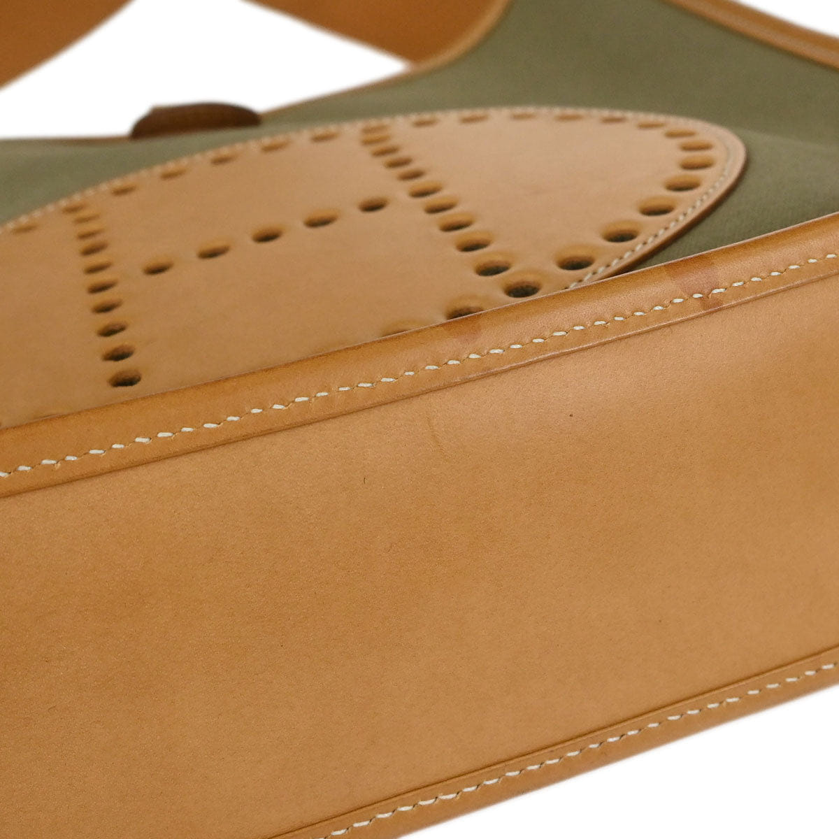 Hermes 2008 Natural Khaki Barenia Toile Officier Evelyne 2 29 PM