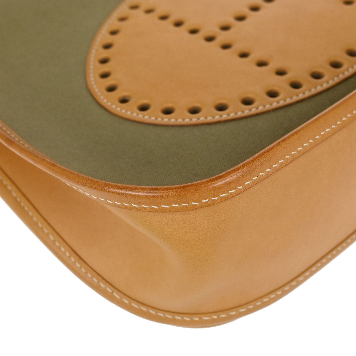 Hermes 2008 Natural Khaki Barenia Toile Officier Evelyne 2 29 PM