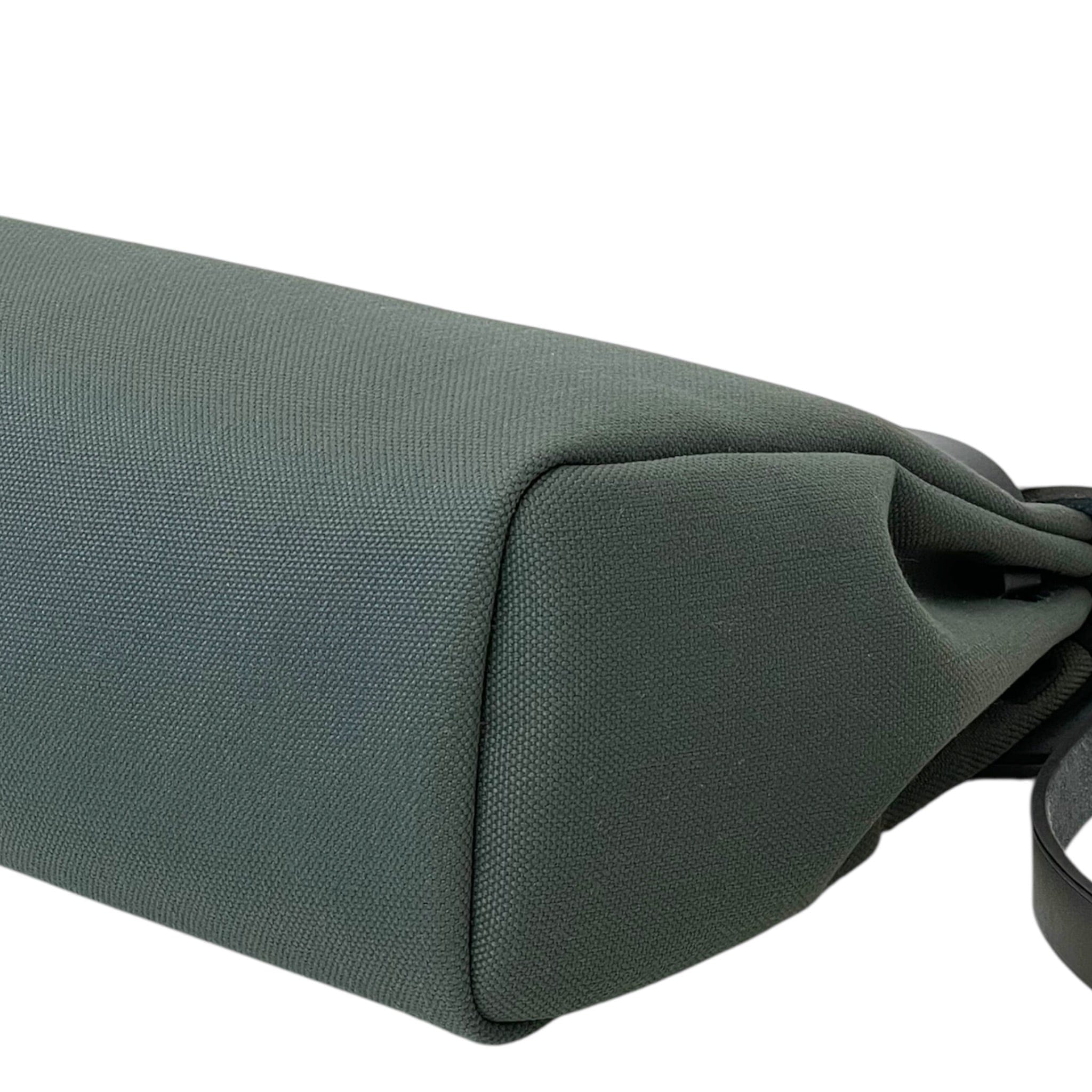 Hermès Herbag Zip 31 Travel Bag Black Militaire Canvas