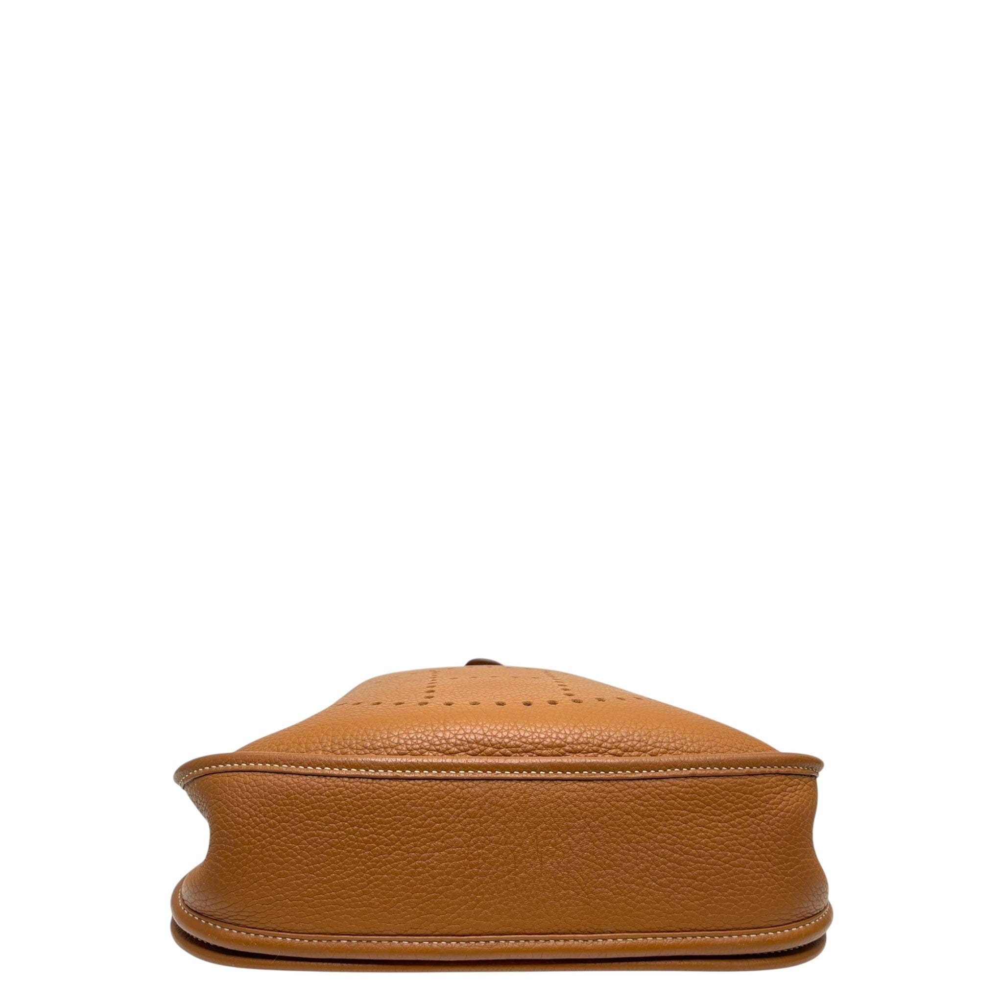 Hermes Evelyne 29 Tan Silver Hardware Bag