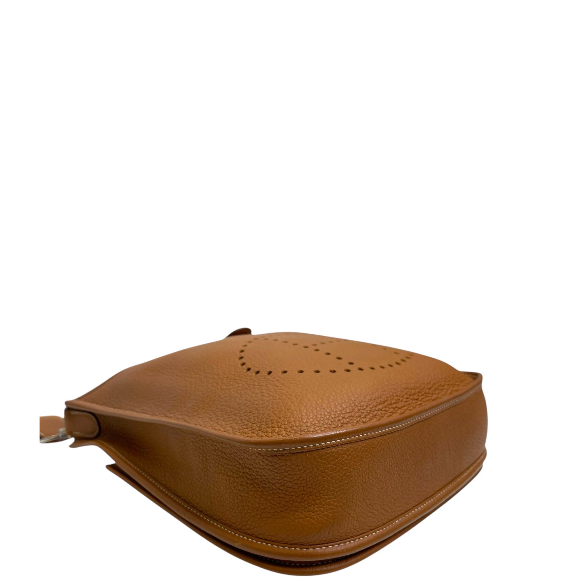 Hermes Evelyne 29 Tan Silver Hardware Bag