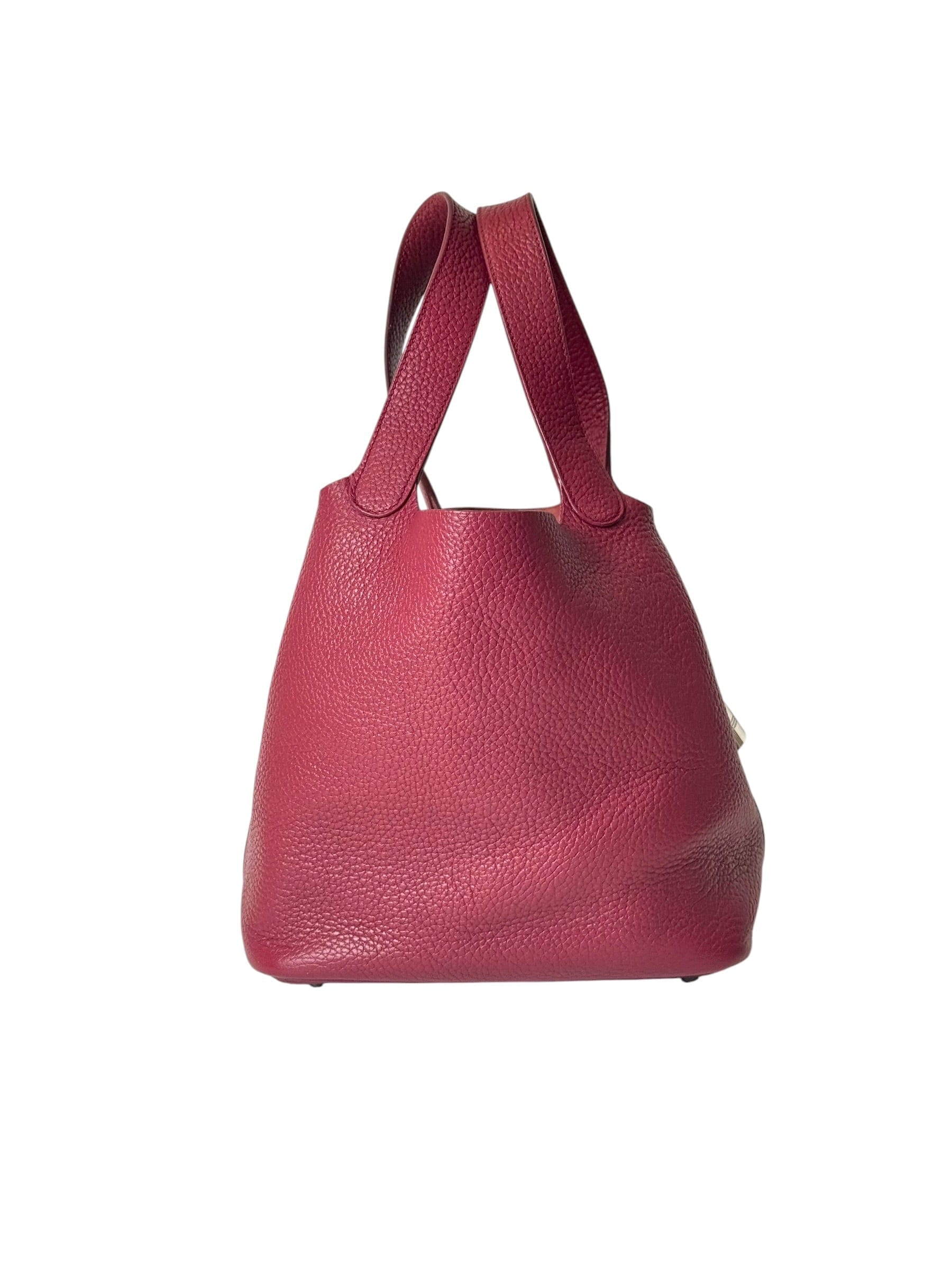 Hermes Rouge Picotin 22 in Clemence
