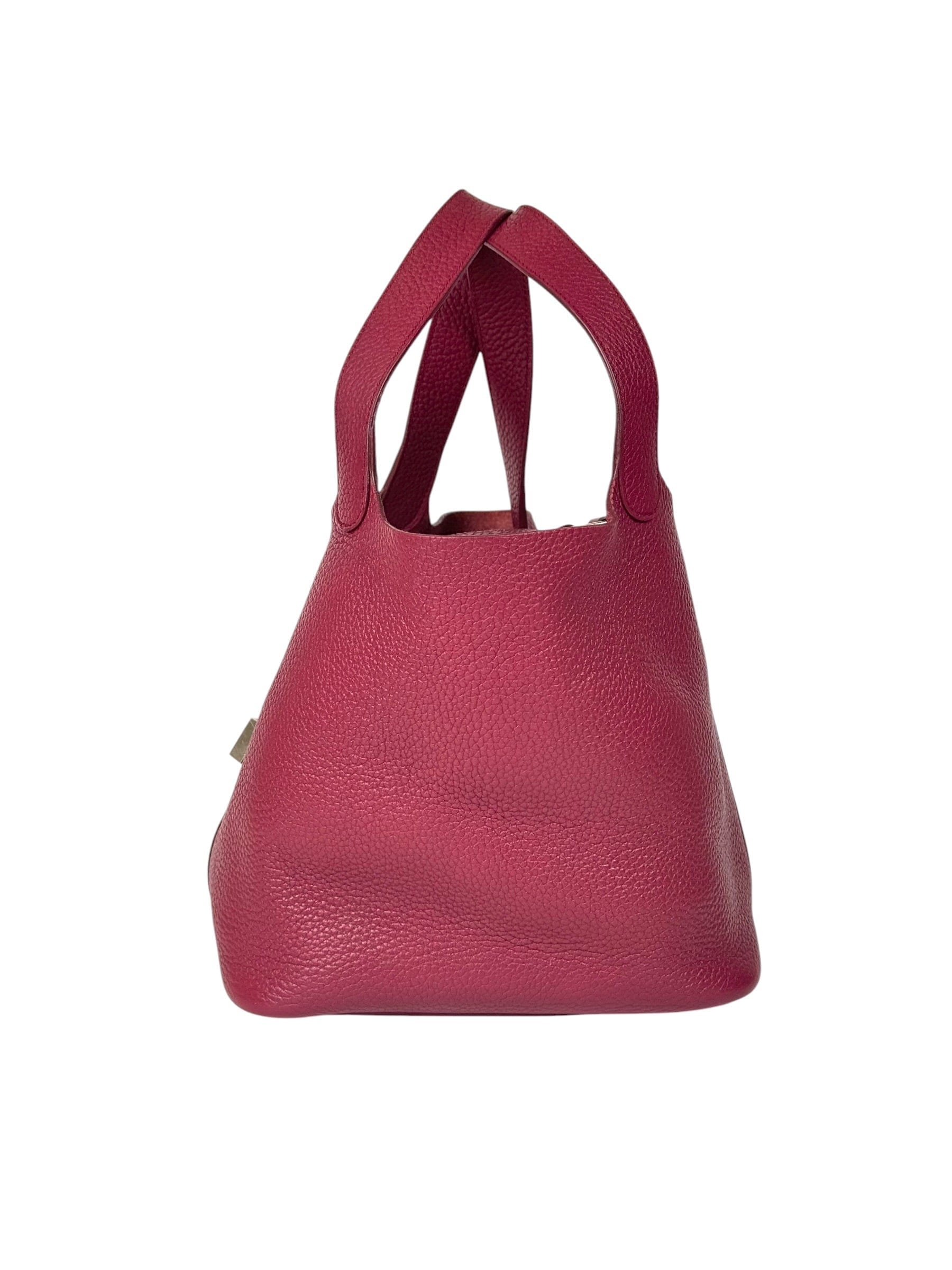 Hermes Rouge Picotin 22 in Clemence