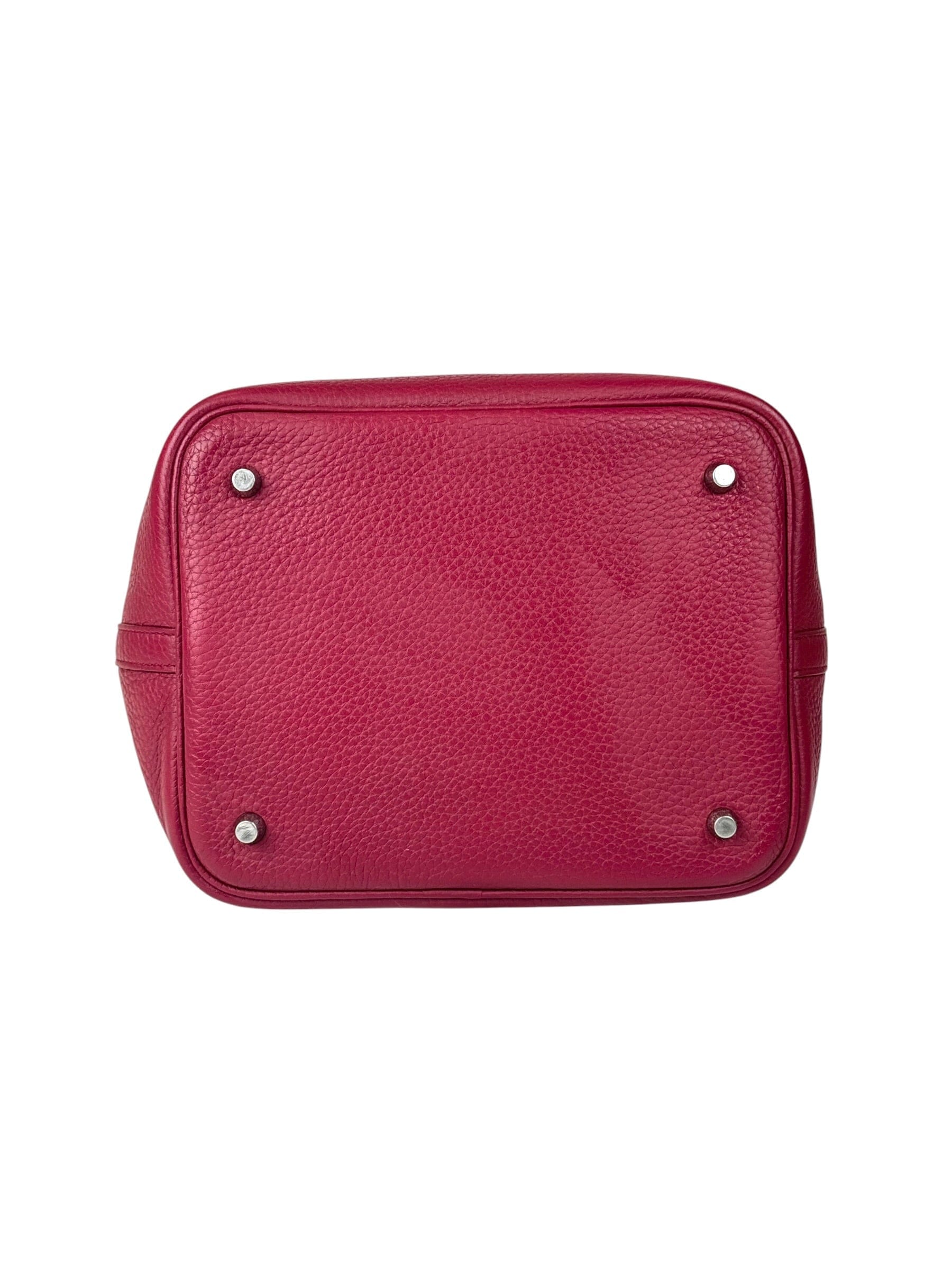Hermes Rouge Picotin 22 in Clemence