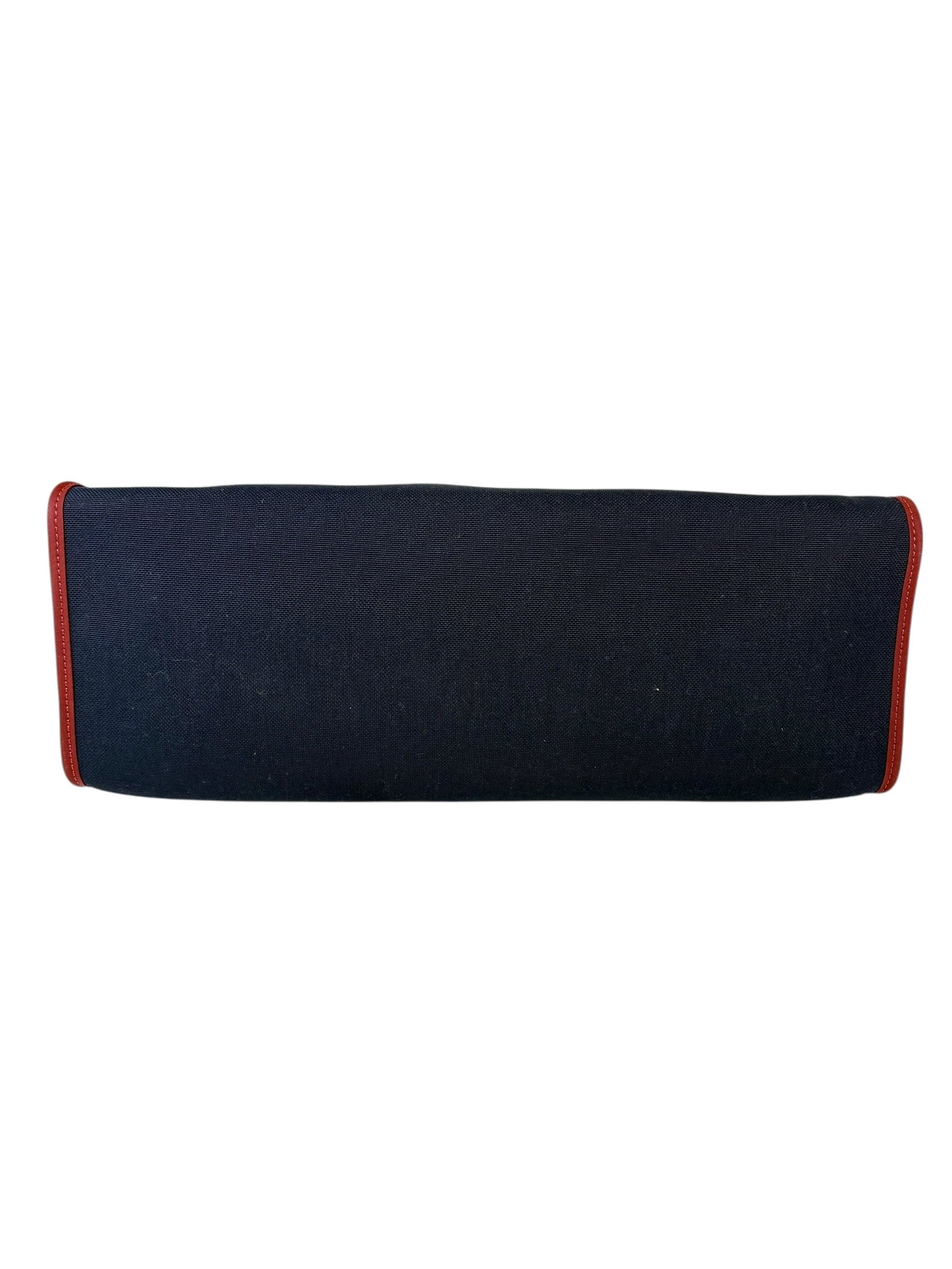 Hermes Herbag Zip 39 Navy with Red Trim Bag