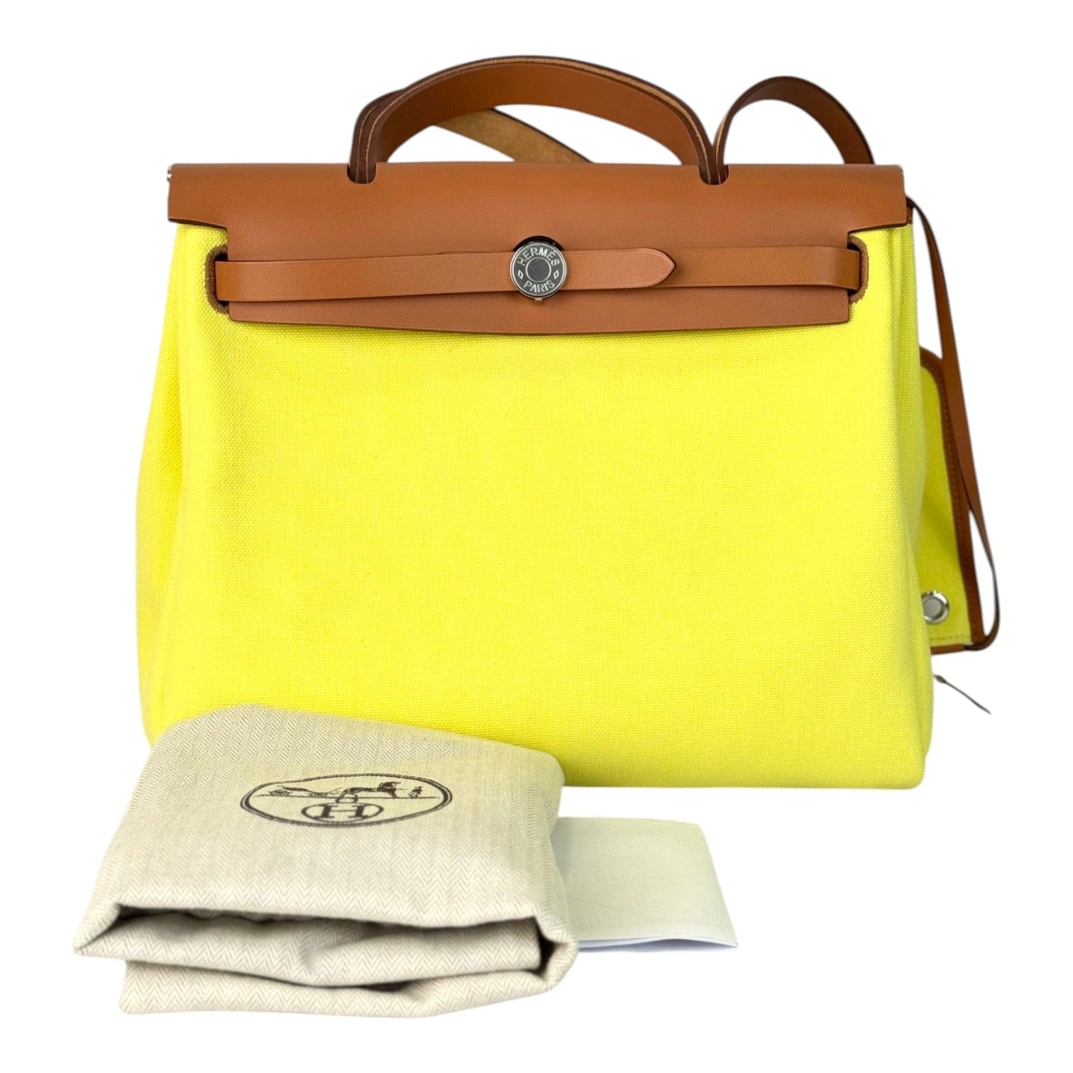 Hermes Herbag Zip 31 Yellow Bag
