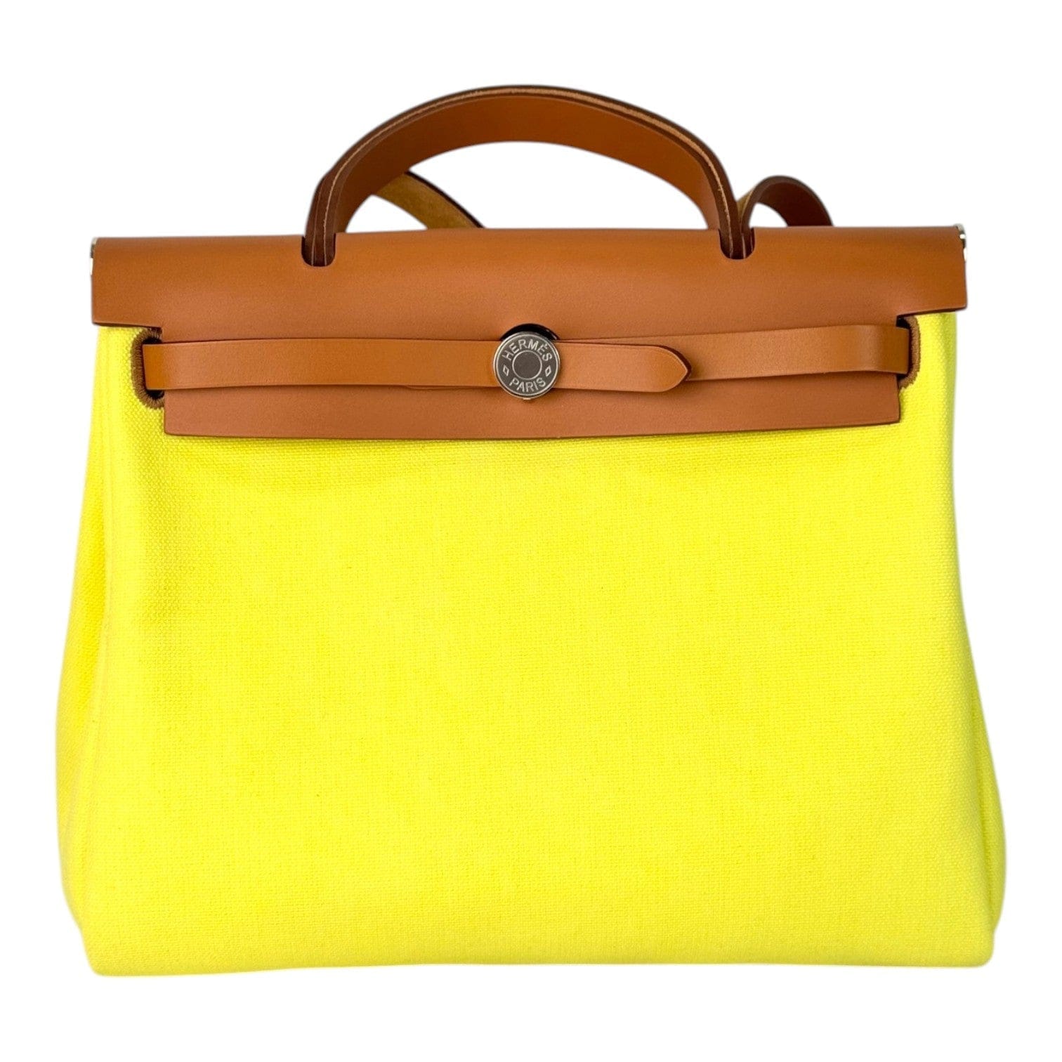 Hermes Herbag Zip 31 Yellow Bag
