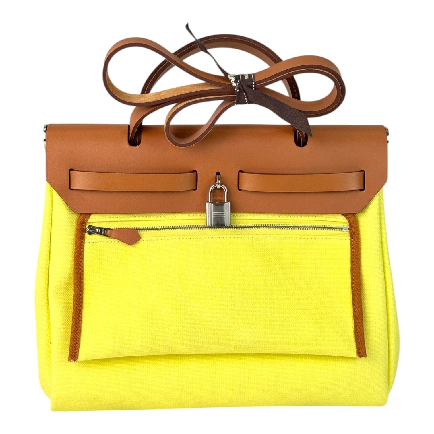 Hermes Herbag Zip 31 Yellow Bag