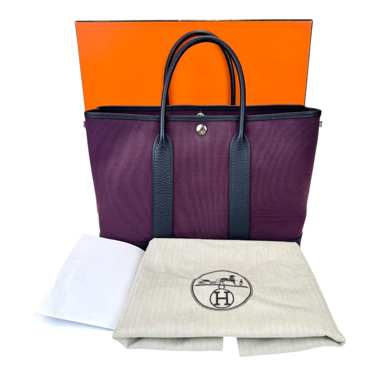 Hermes Garden Party 30 cm Cassis Bag