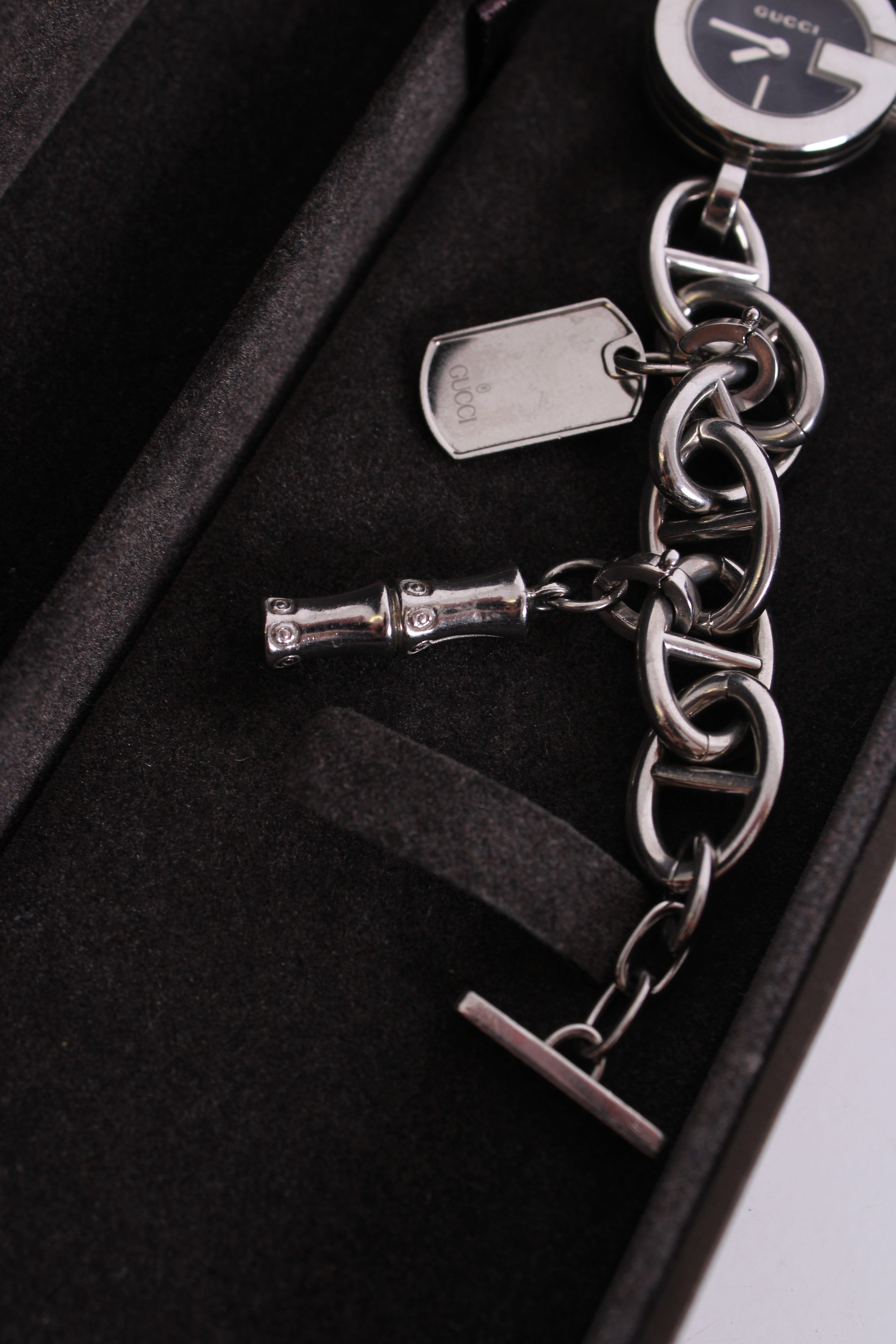 Gucci G Charm Bracelet Watch Silver