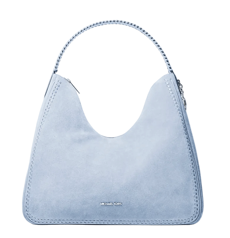 Michael Kors Nayla Medium Suede Hobo Shoulder Bag
