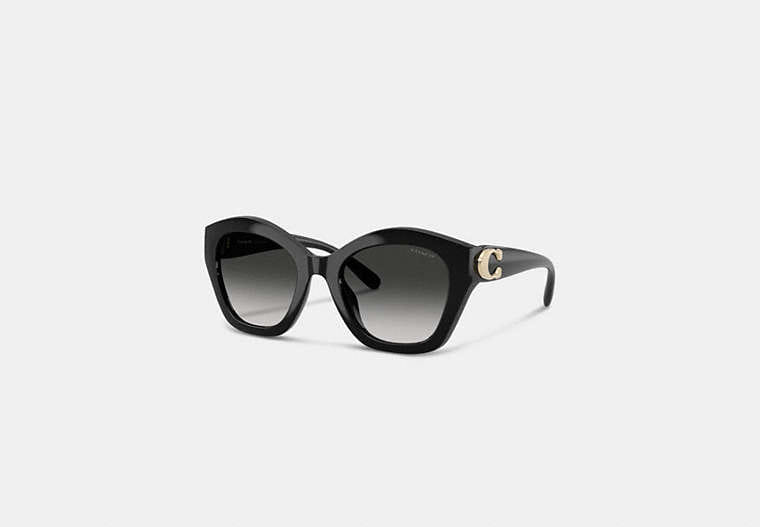 Coach Maxi Sculpted C Oversized Geometric Sunglasses
