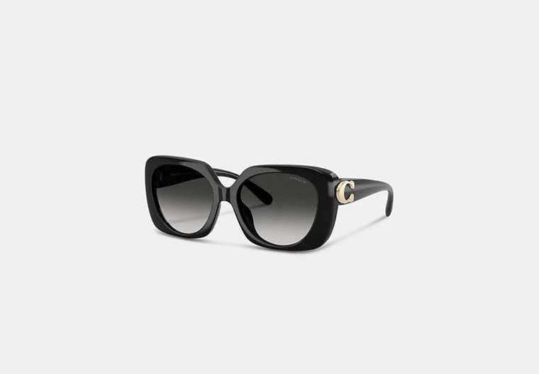 Coach Maxi Sculpted C Oversized Square Sunglasses
