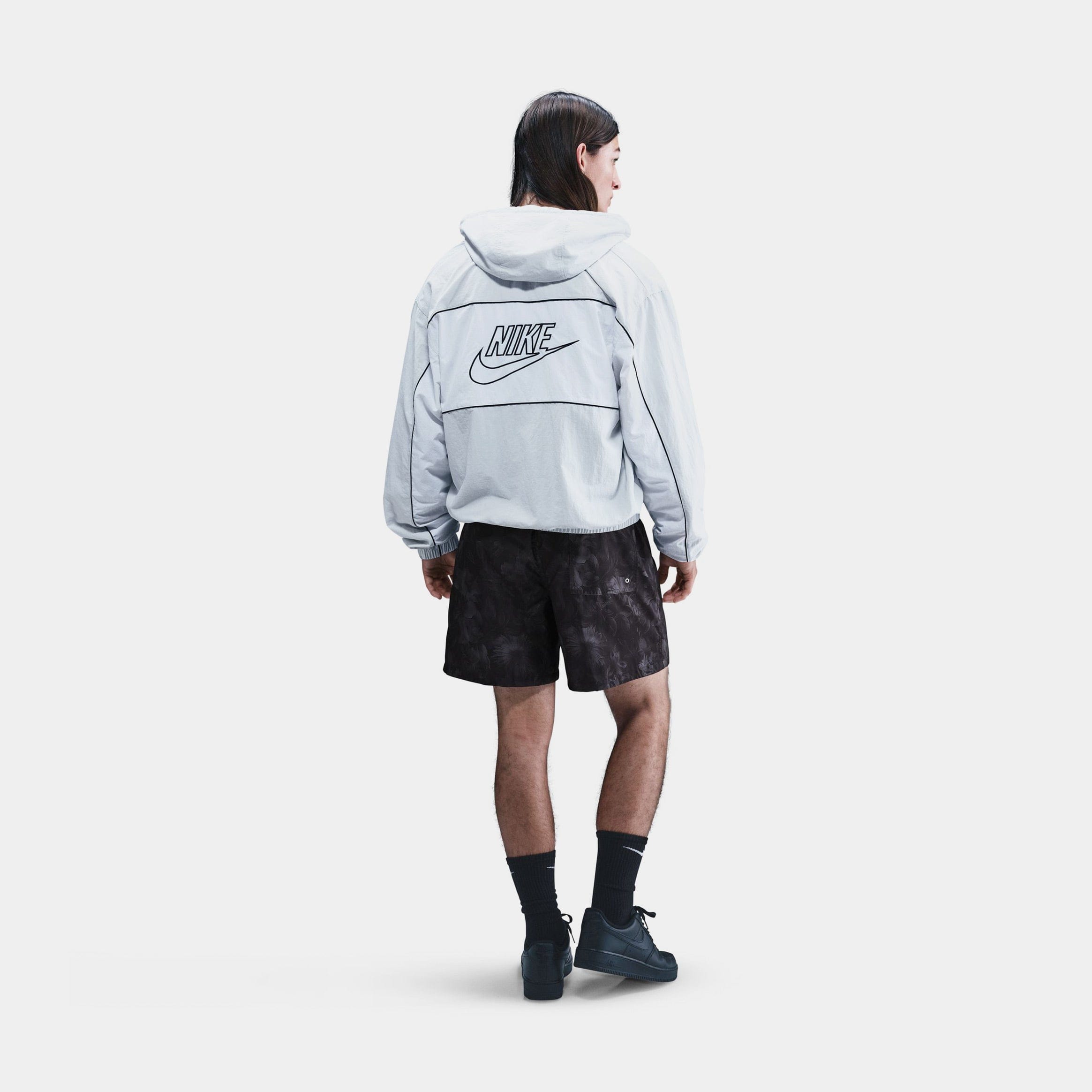 Nike Club Flow TRBL Woven Mens Shorts (Black/White)