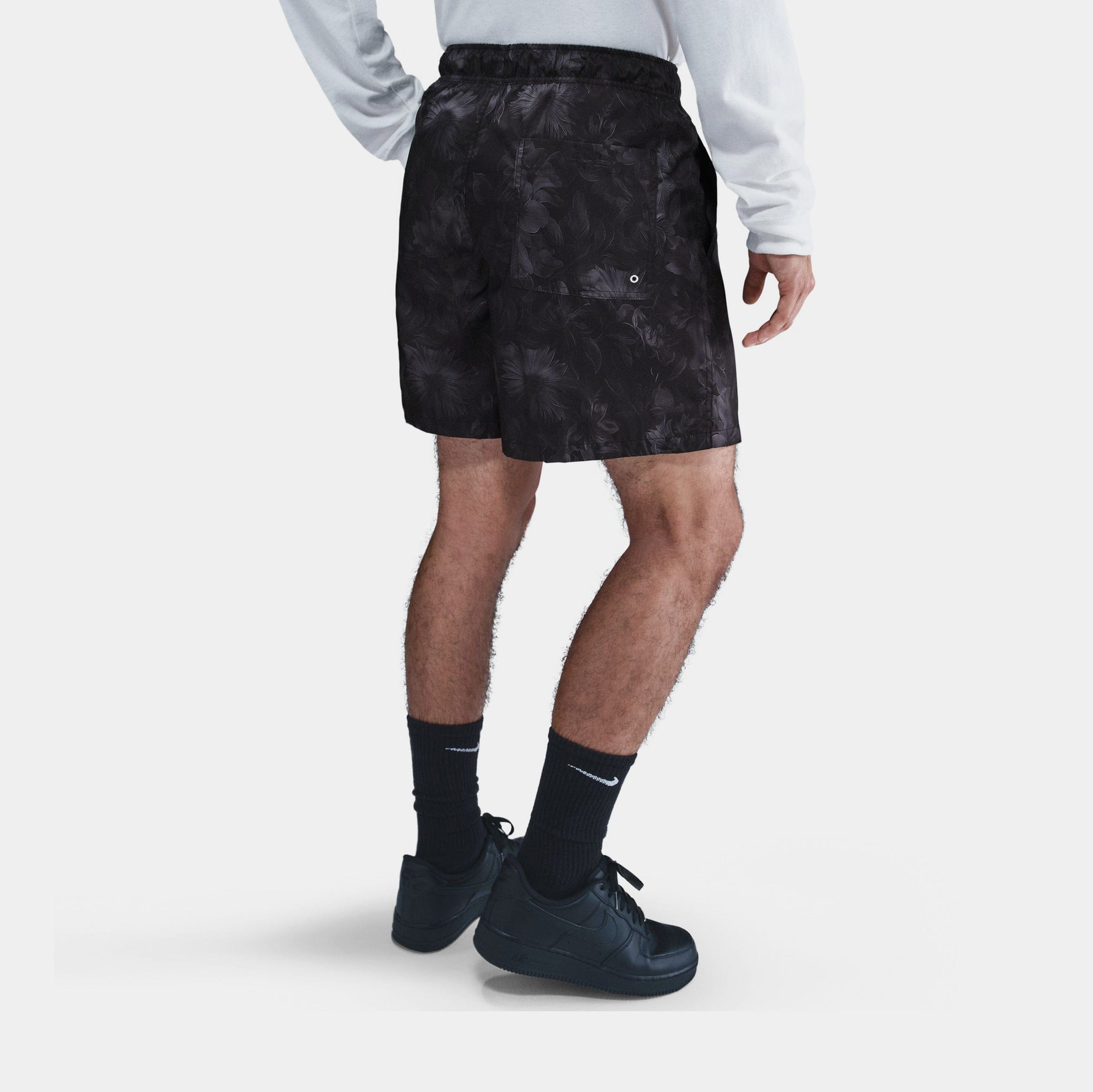 Nike Club Flow TRBL Woven Mens Shorts (Black/White)
